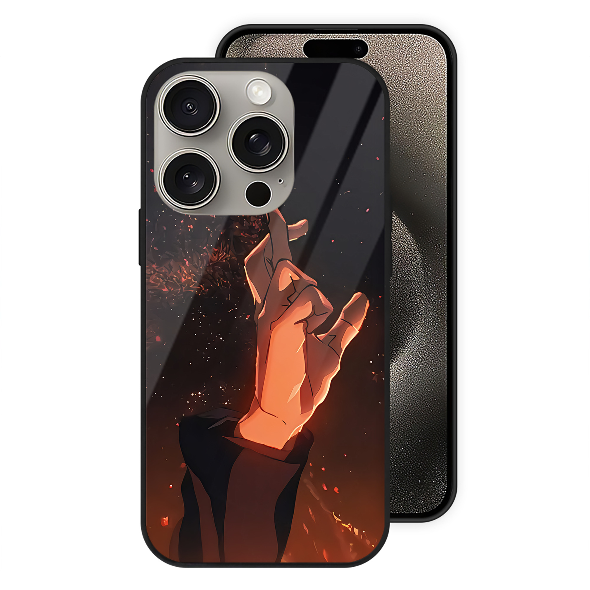 （画像用） SPY×FAMILY间谍家家酒 【iPhone15Pro対応】スマホケース 耐衝撃＆黄変防止 背面ガラス