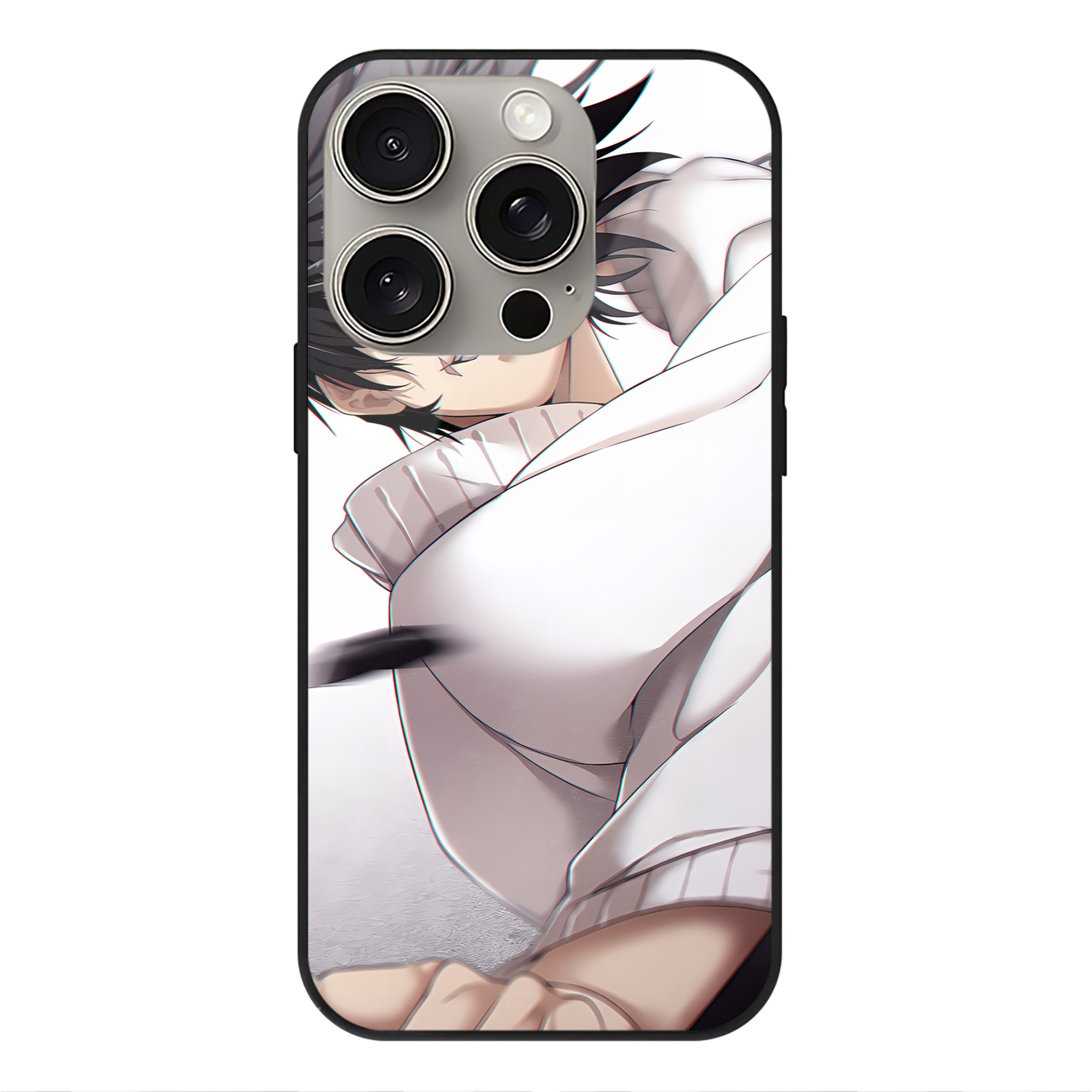 （画像用） SPY×FAMILY间谍家家酒 【iPhone15Pro対応】スマホケース 耐衝撃＆黄変防止 背面ガラス
