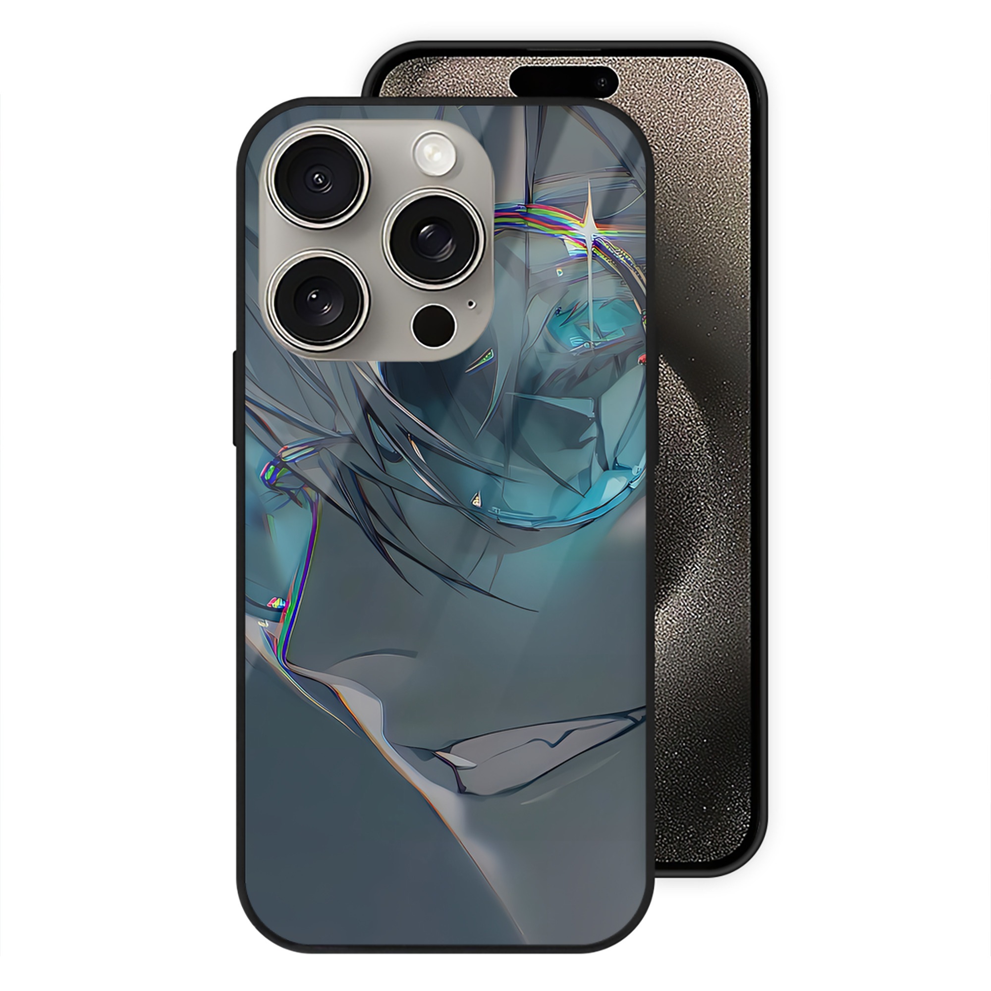 （画像用） SPY×FAMILY间谍家家酒 【iPhone15Pro対応】スマホケース 耐衝撃＆黄変防止 背面ガラス