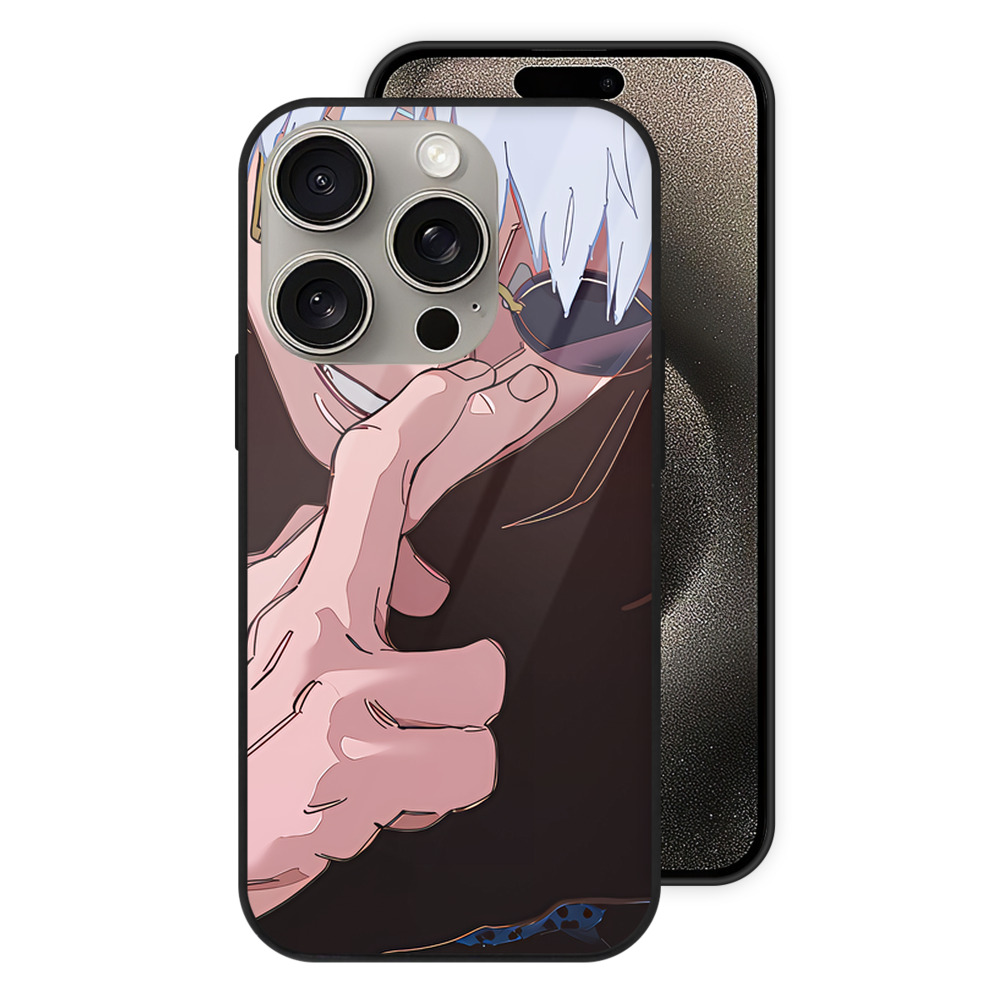 （画像用） SPY×FAMILY间谍家家酒 【iPhone15Pro対応】スマホケース 耐衝撃＆黄変防止 背面ガラス