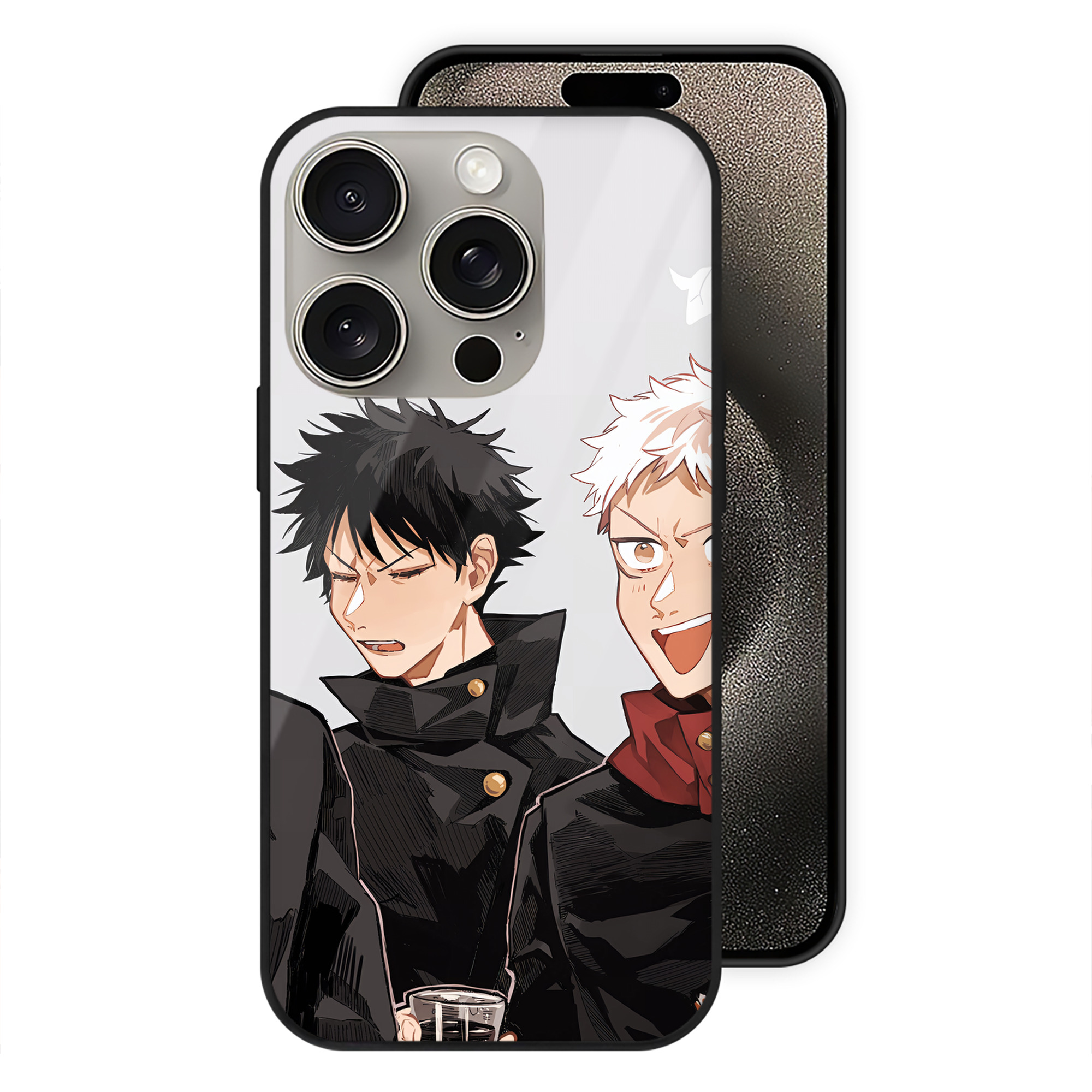 （画像用） SPY×FAMILY间谍家家酒 【iPhone15Pro対応】スマホケース 耐衝撃＆黄変防止 背面ガラス