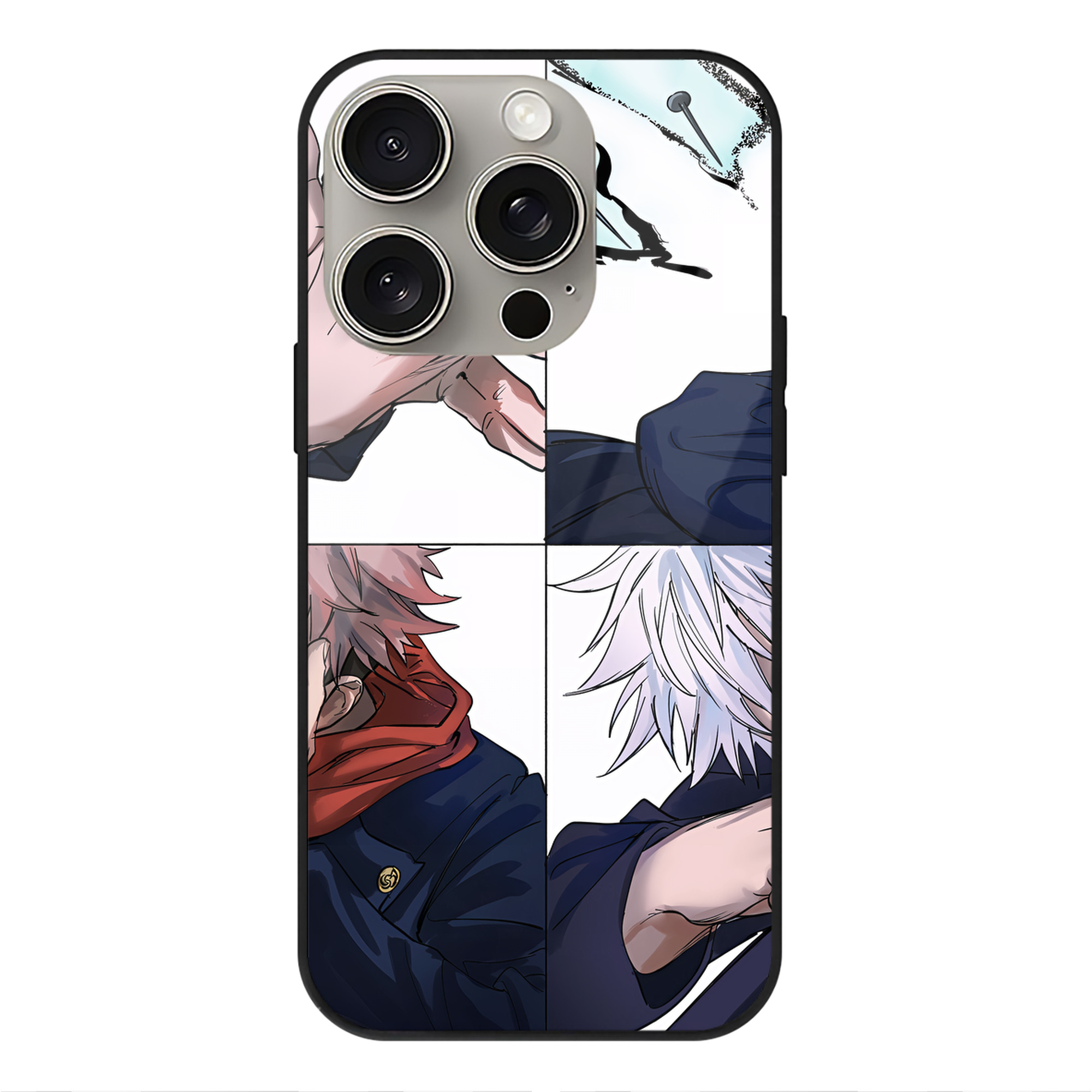 （画像用） SPY×FAMILY间谍家家酒 【iPhone15Pro対応】スマホケース 耐衝撃＆黄変防止 背面ガラス