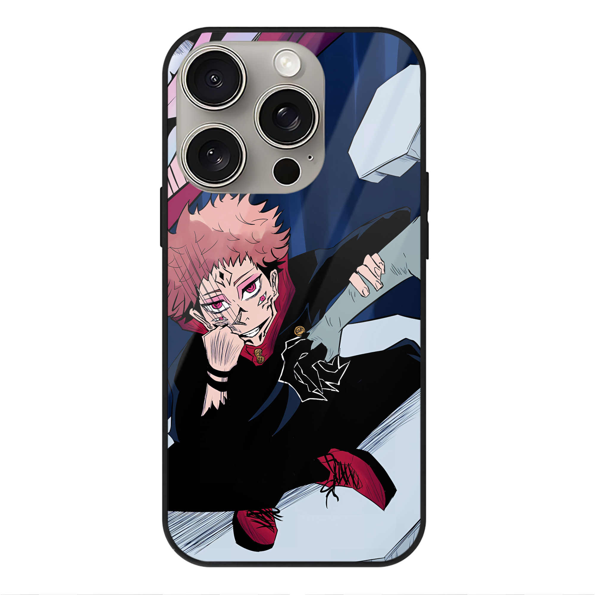 （画像用） SPY×FAMILY间谍家家酒 【iPhone15Pro対応】スマホケース 耐衝撃＆黄変防止 背面ガラス