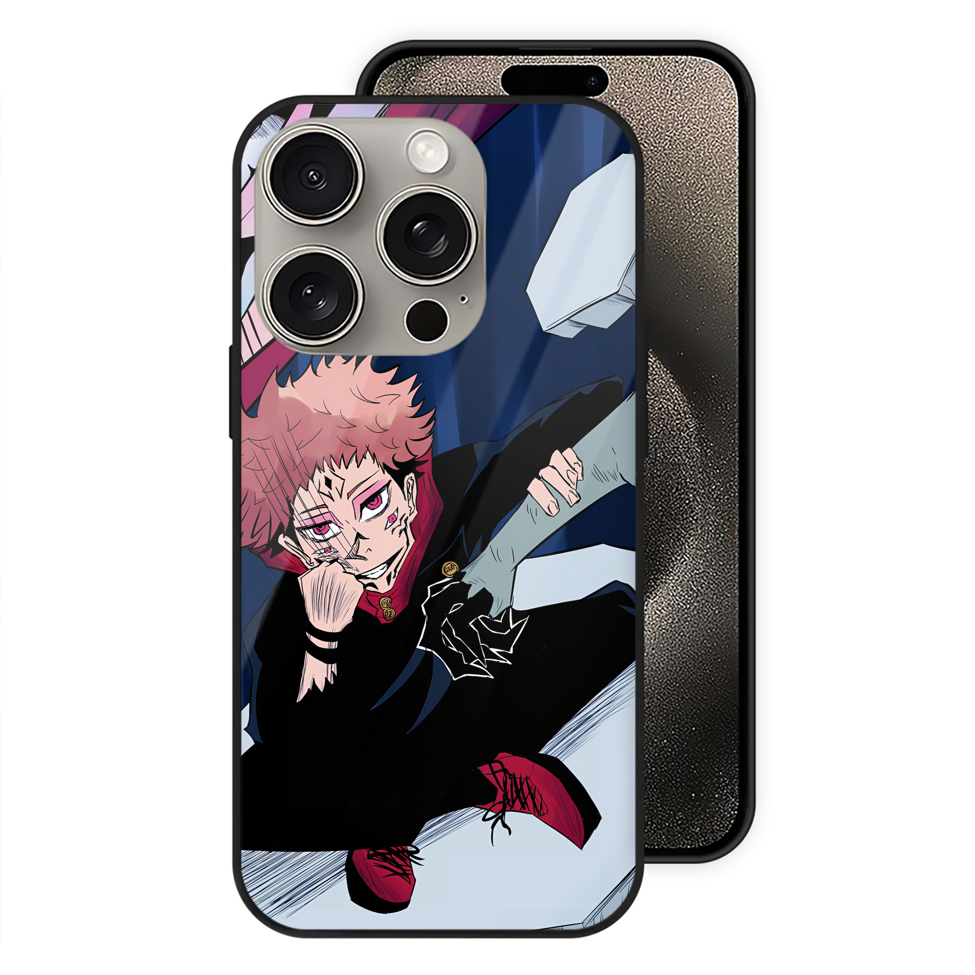 （画像用） SPY×FAMILY间谍家家酒 【iPhone15Pro対応】スマホケース 耐衝撃＆黄変防止 背面ガラス