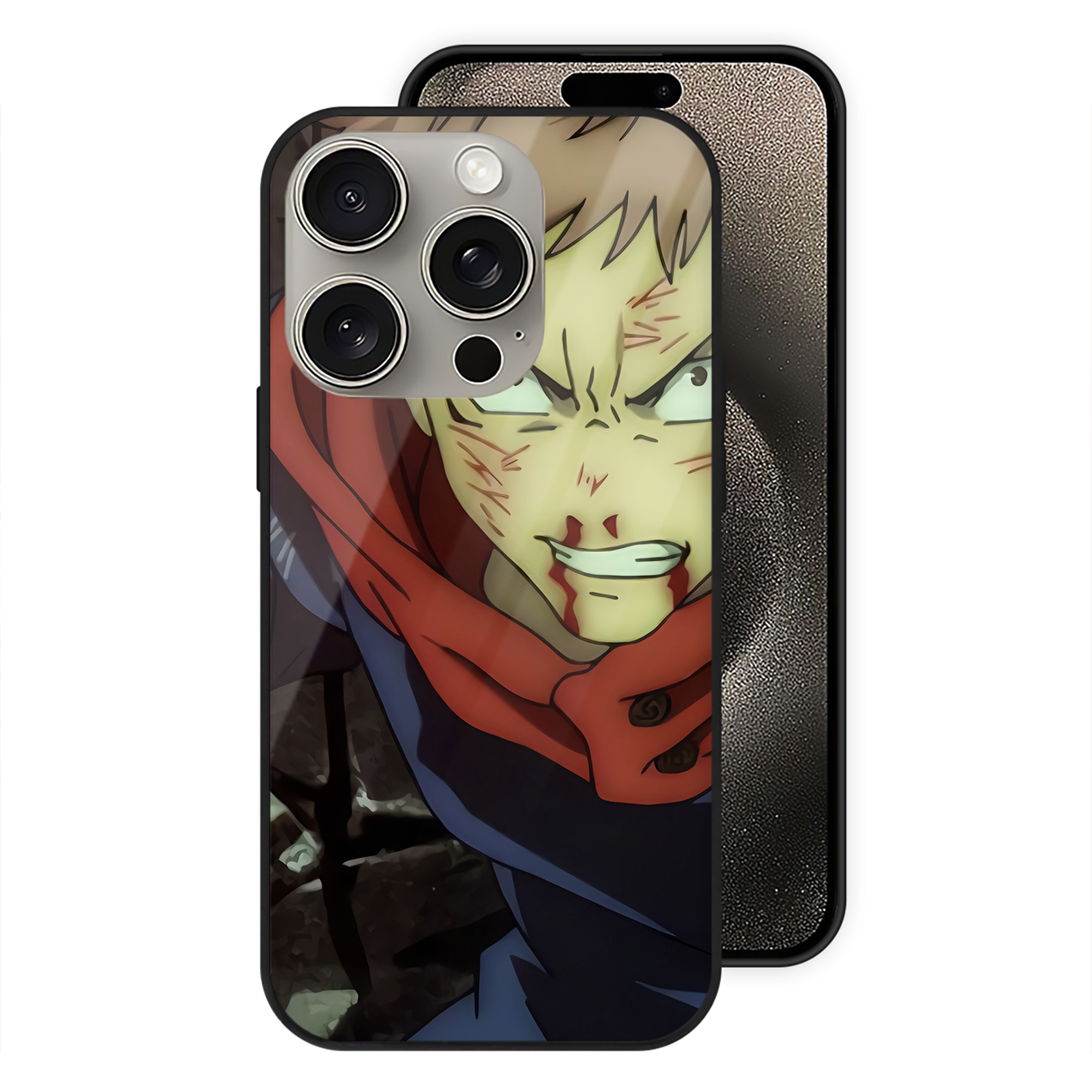 （画像用） SPY×FAMILY间谍家家酒 【iPhone15Pro対応】スマホケース 耐衝撃＆黄変防止 背面ガラス