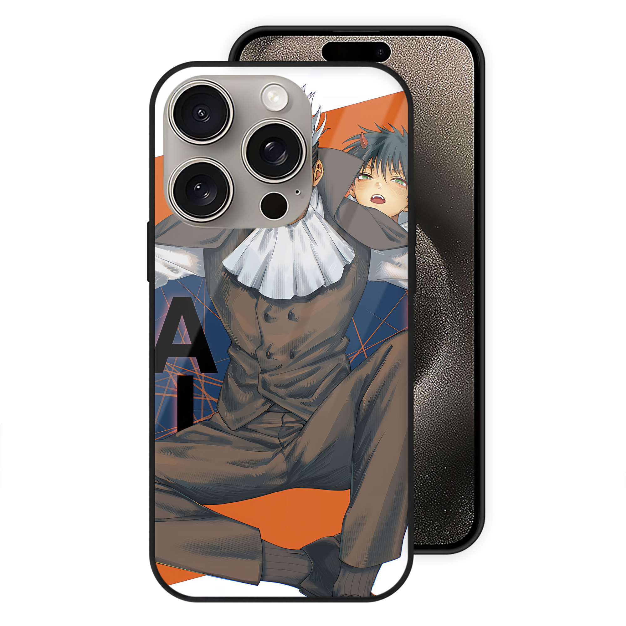 （画像用） SPY×FAMILY间谍家家酒 【iPhone15Pro対応】スマホケース 耐衝撃＆黄変防止 背面ガラス
