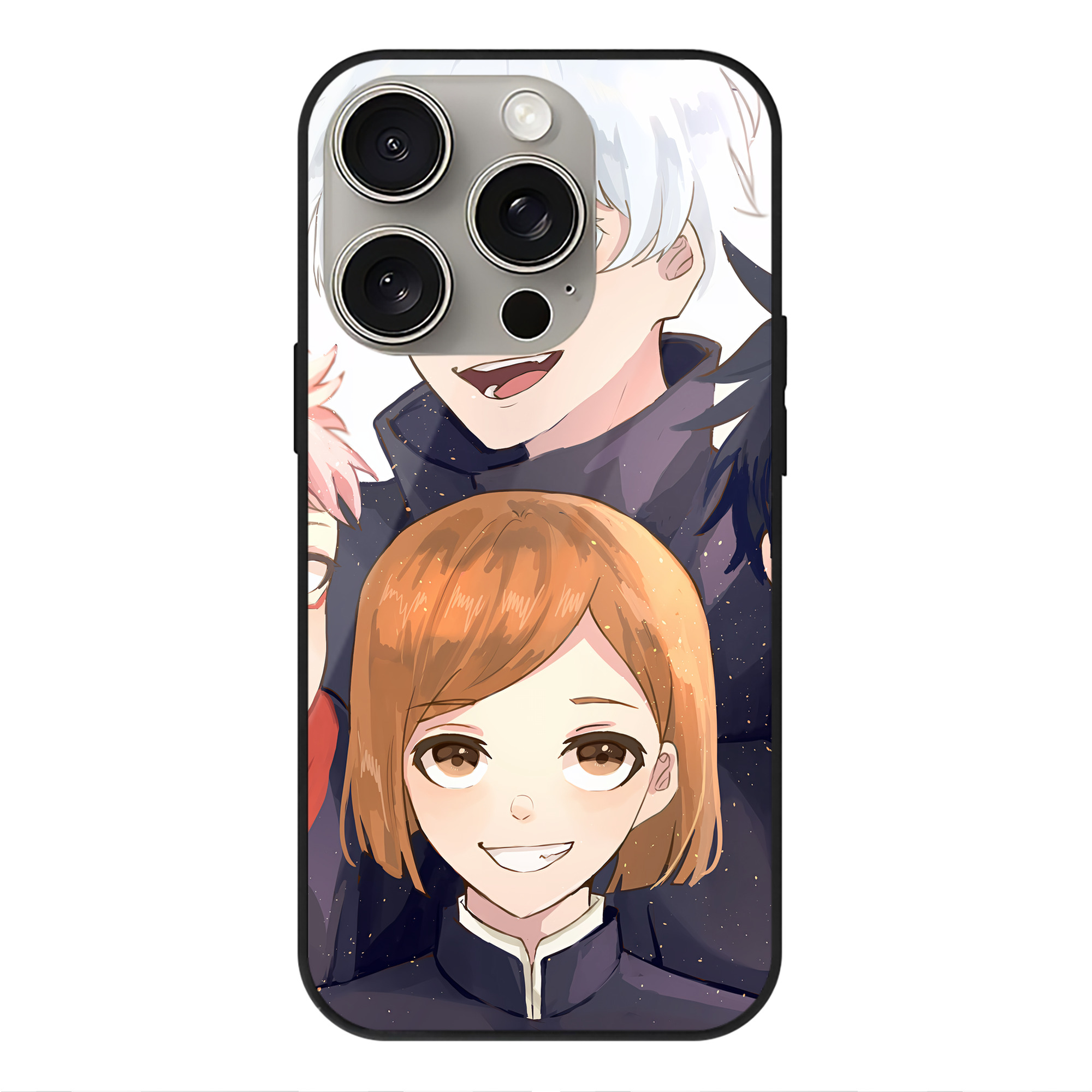 （画像用） SPY×FAMILY间谍家家酒 【iPhone15Pro対応】スマホケース 耐衝撃＆黄変防止 背面ガラス