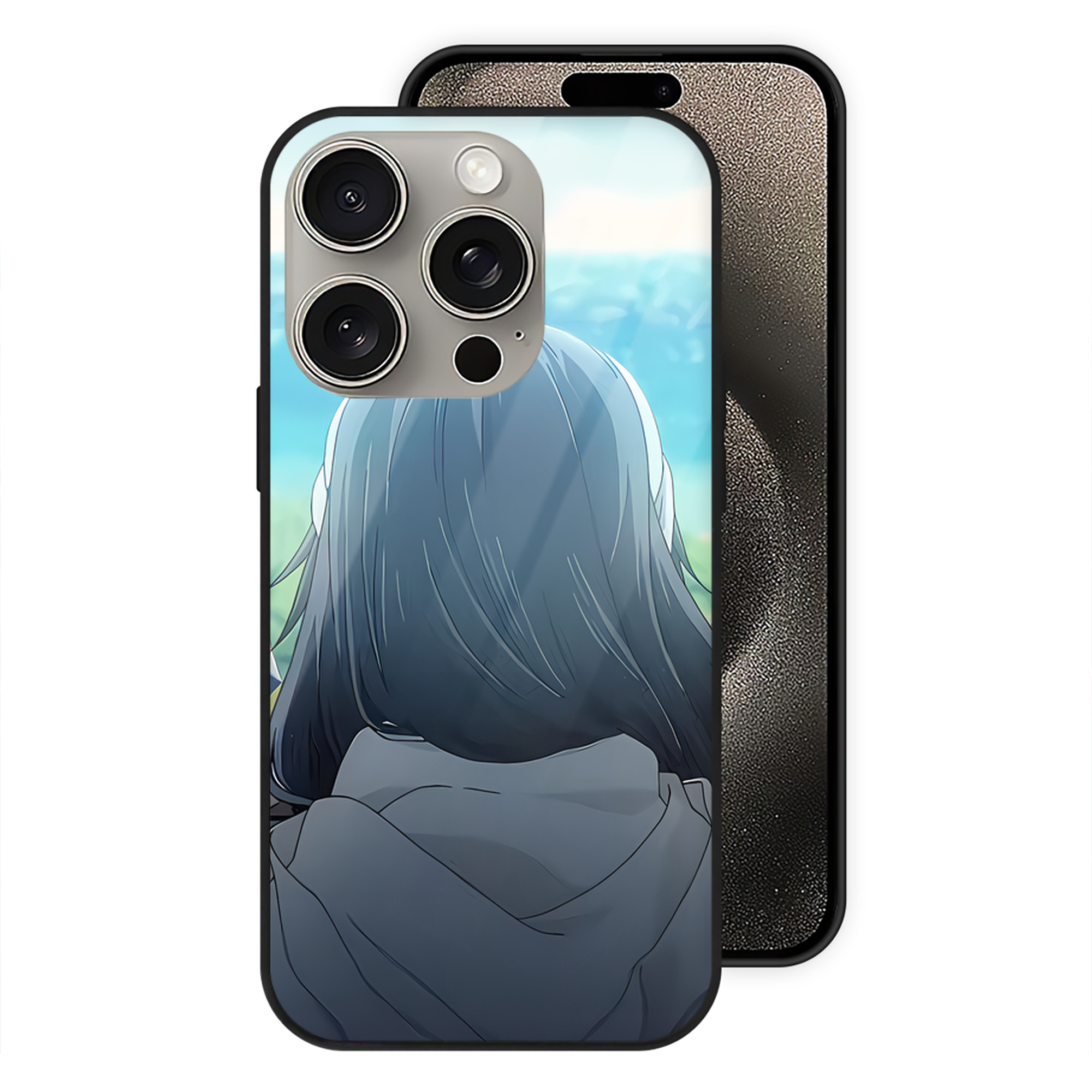 （画像用） SPY×FAMILY间谍家家酒 【iPhone15Pro対応】スマホケース 耐衝撃＆黄変防止 背面ガラス