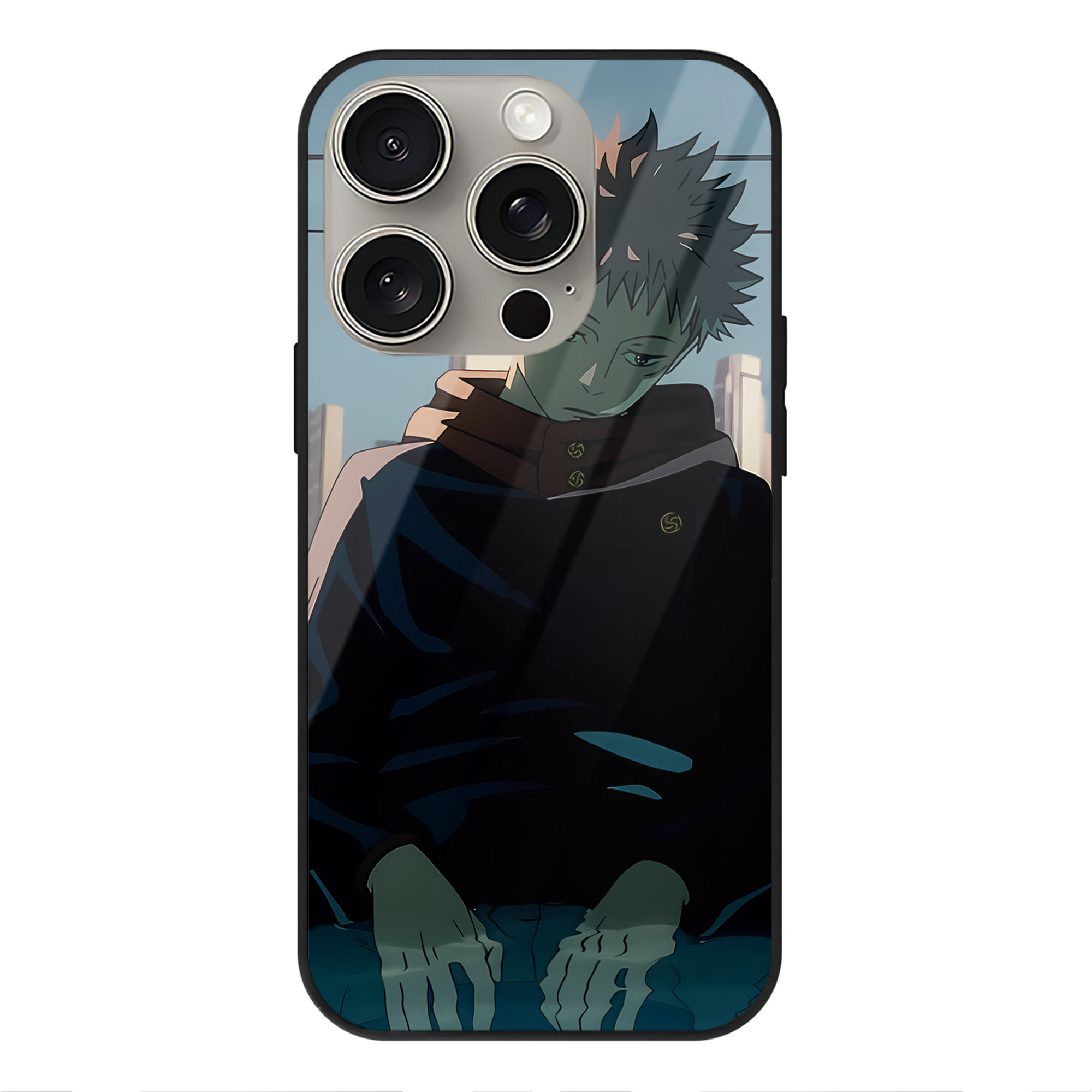 （画像用） SPY×FAMILY间谍家家酒 【iPhone15Pro対応】スマホケース 耐衝撃＆黄変防止 背面ガラス