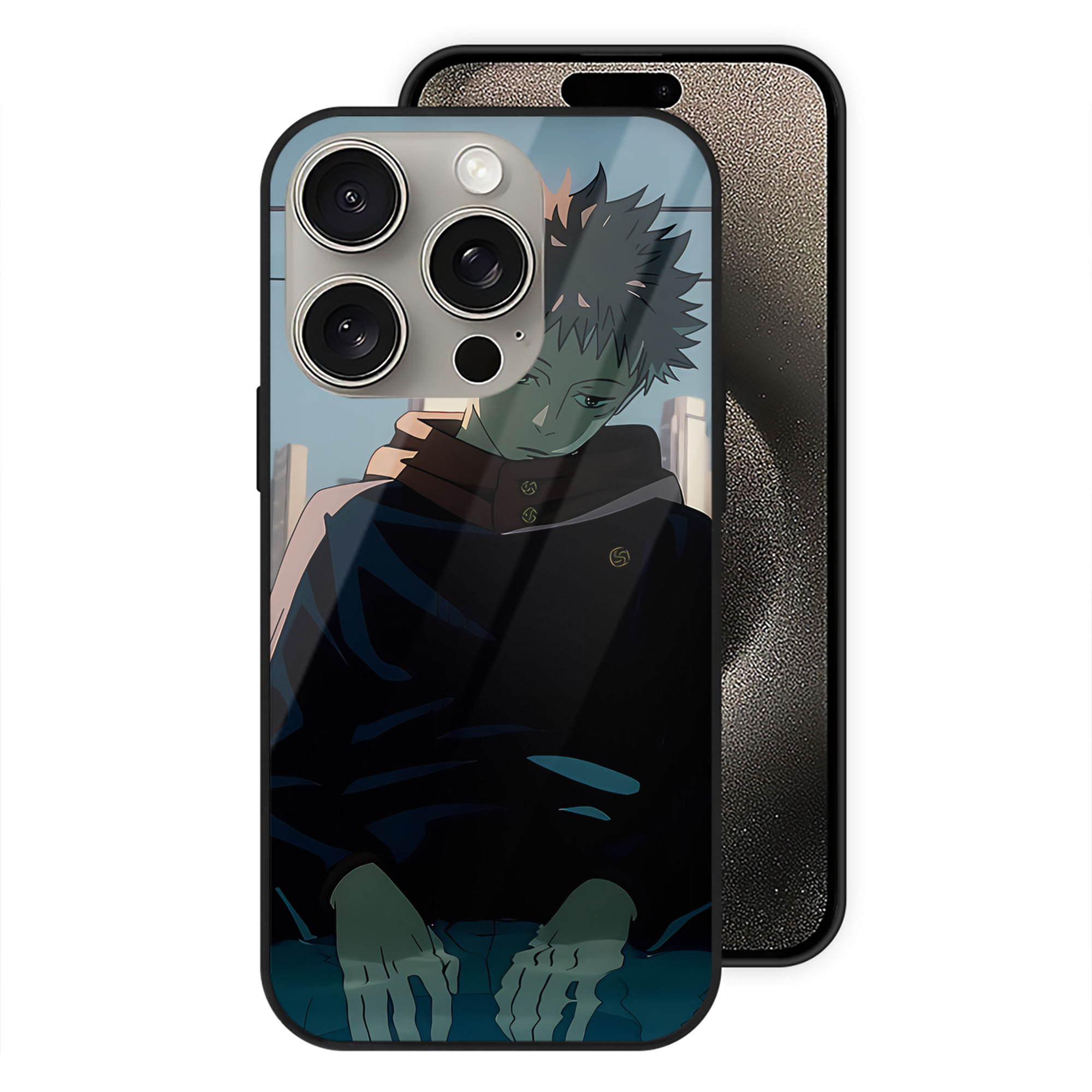 （画像用） SPY×FAMILY间谍家家酒 【iPhone15Pro対応】スマホケース 耐衝撃＆黄変防止 背面ガラス