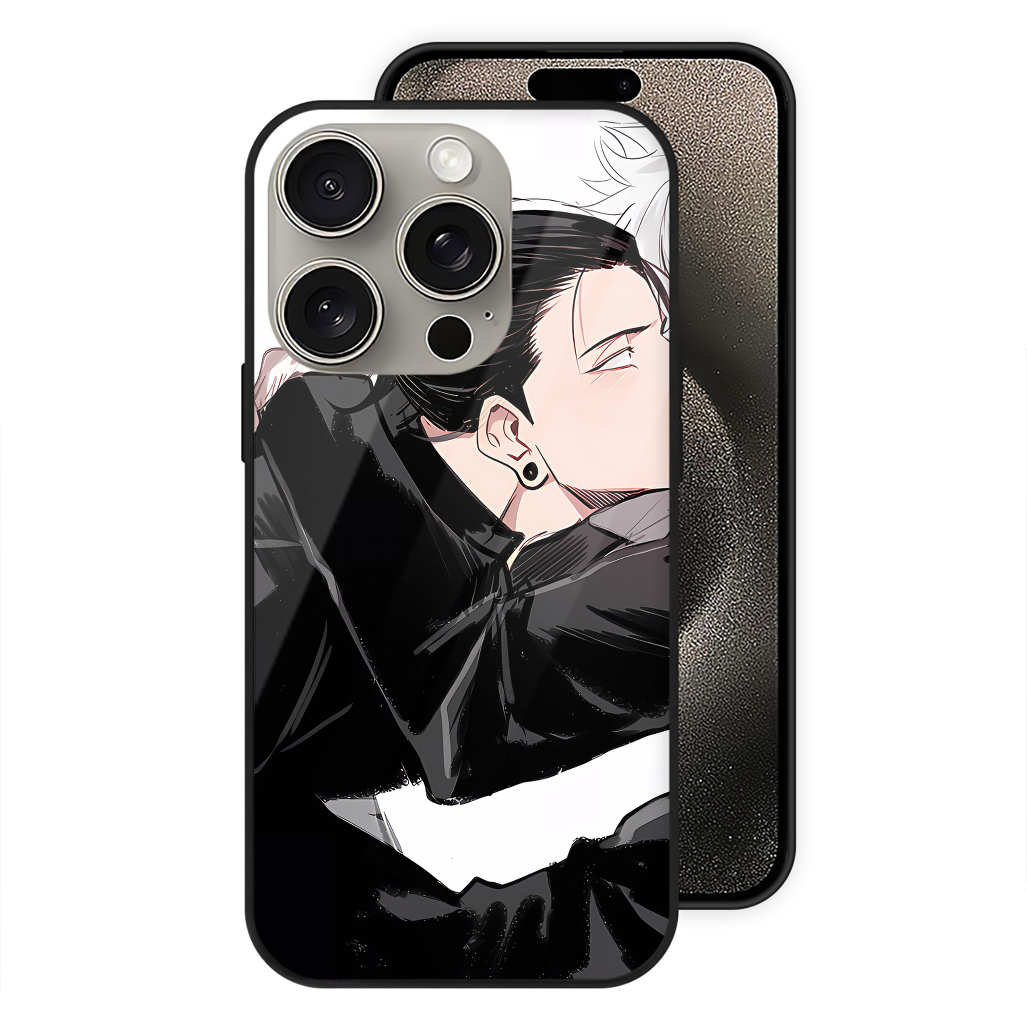 （画像用） SPY×FAMILY间谍家家酒 【iPhone15Pro対応】スマホケース 耐衝撃＆黄変防止 背面ガラス