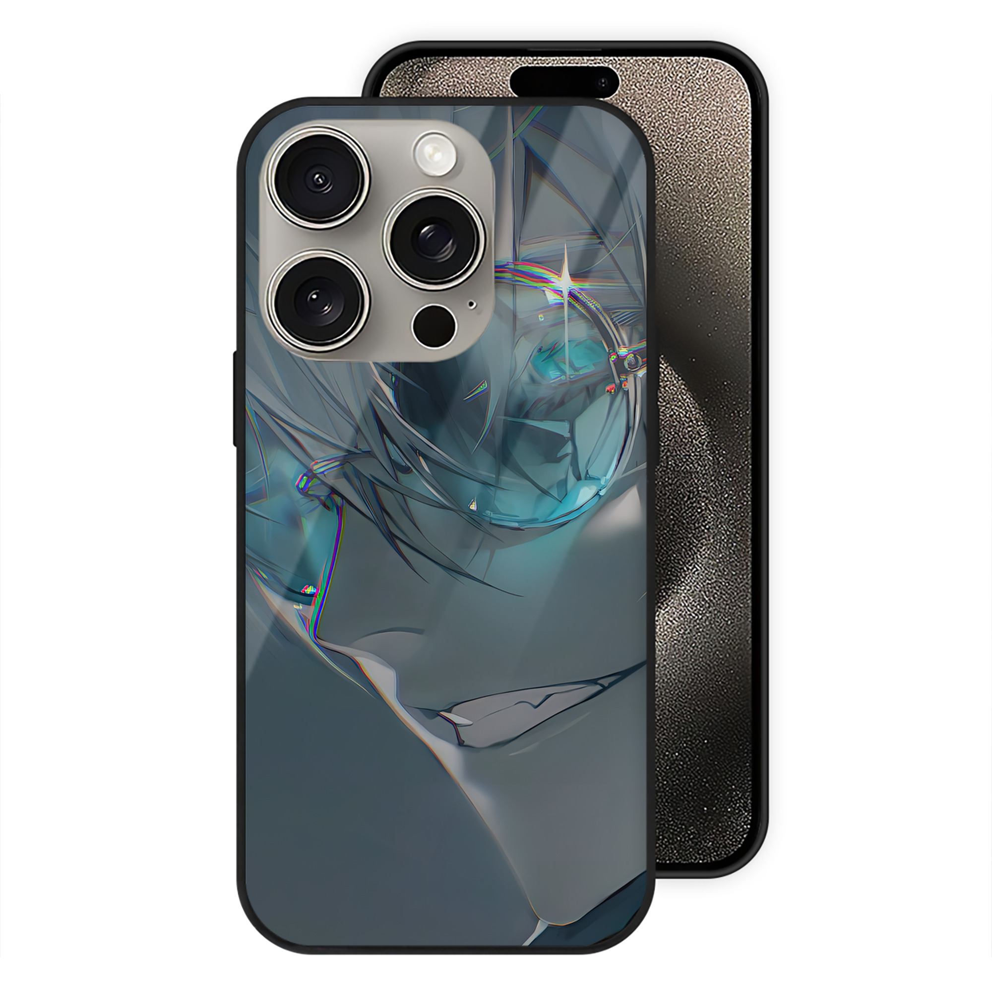 （画像用） SPY×FAMILY间谍家家酒 【iPhone15Pro対応】スマホケース 耐衝撃＆黄変防止 背面ガラス