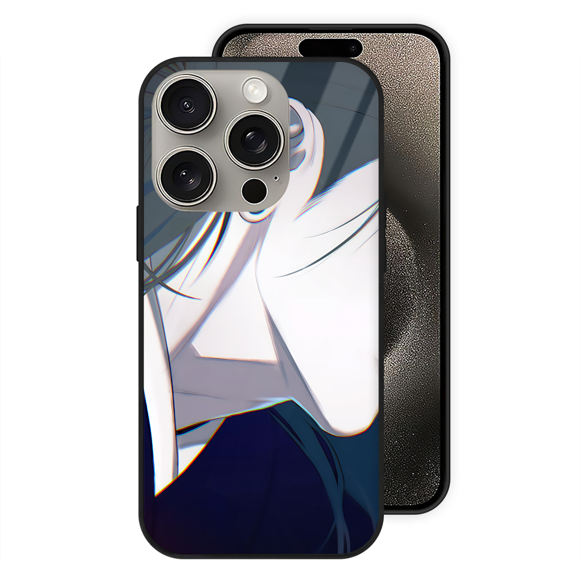 （画像用） SPY×FAMILY间谍家家酒 【iPhone15Pro対応】スマホケース 耐衝撃＆黄変防止 背面ガラス