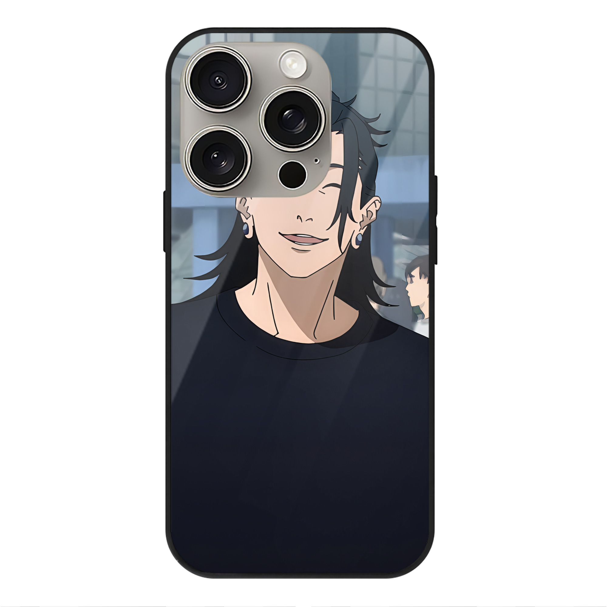 （画像用） SPY×FAMILY间谍家家酒 【iPhone15Pro対応】スマホケース 耐衝撃＆黄変防止 背面ガラス