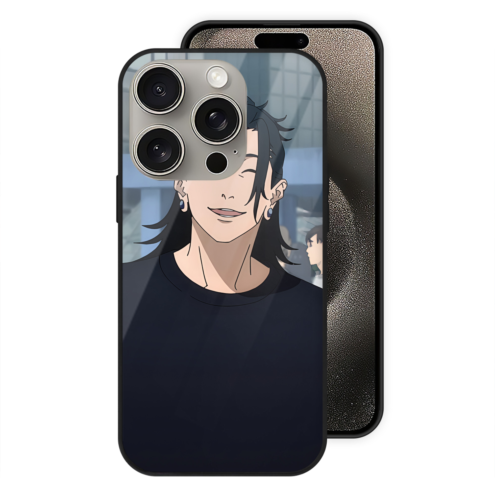 （画像用） SPY×FAMILY间谍家家酒 【iPhone15Pro対応】スマホケース 耐衝撃＆黄変防止 背面ガラス