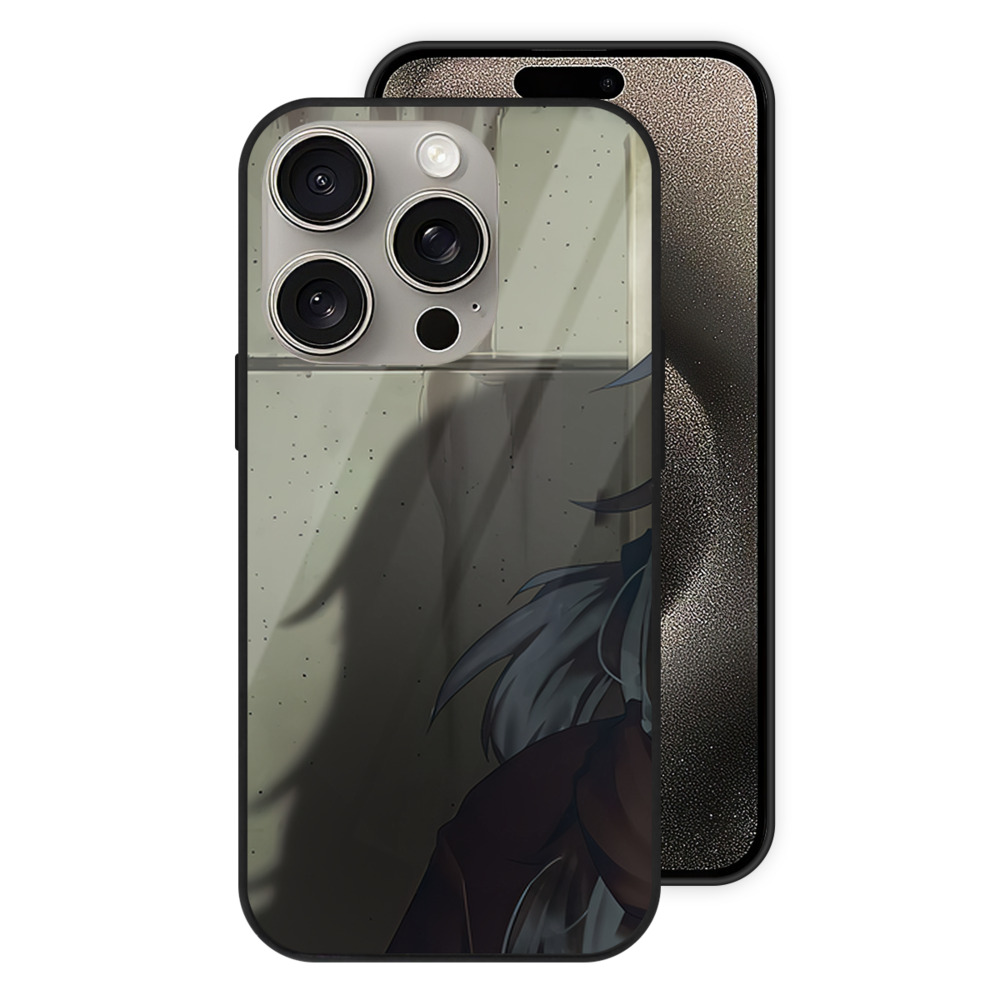 （画像用） SPY×FAMILY间谍家家酒 【iPhone15Pro対応】スマホケース 耐衝撃＆黄変防止 背面ガラス