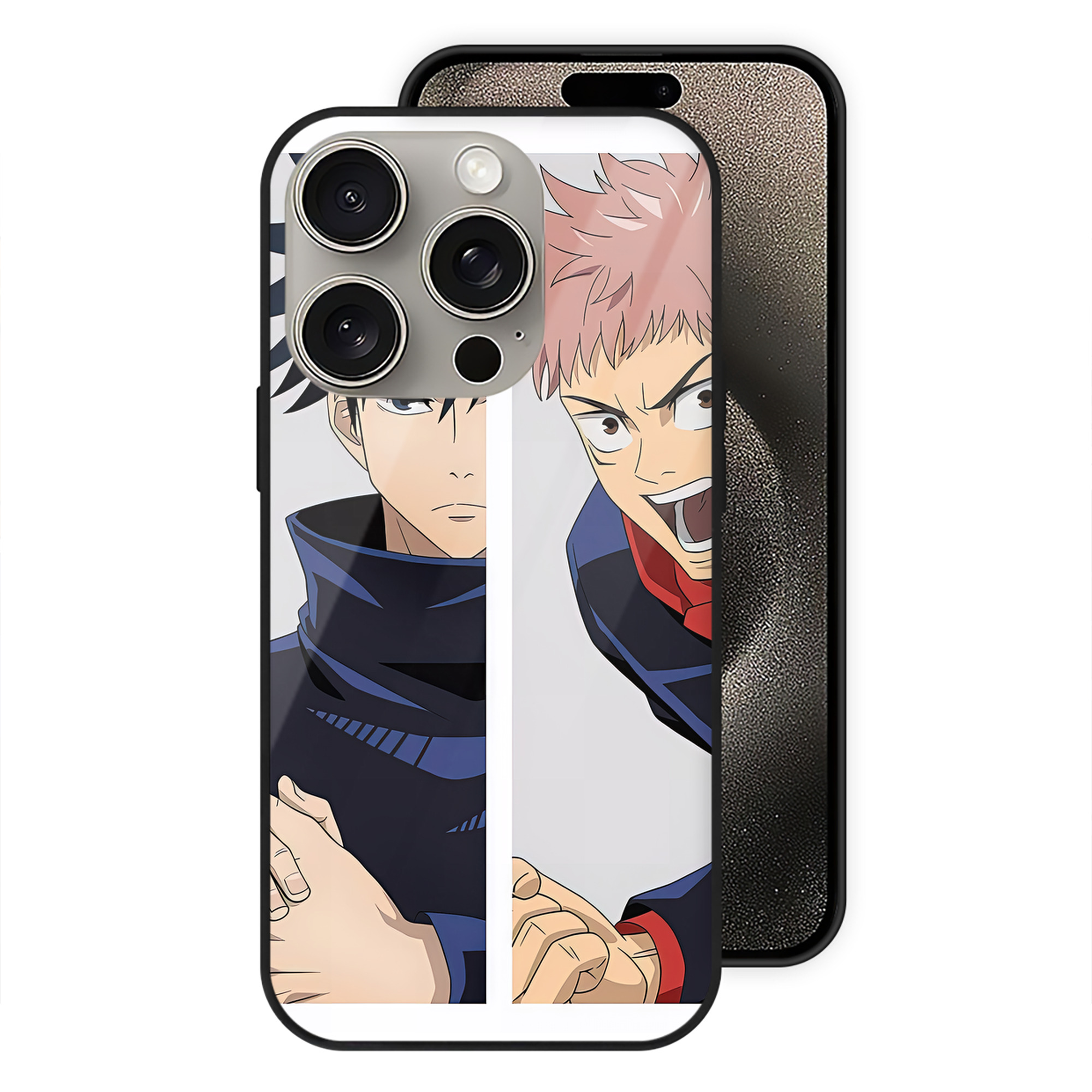 （画像用） SPY×FAMILY间谍家家酒 【iPhone15Pro対応】スマホケース 耐衝撃＆黄変防止 背面ガラス