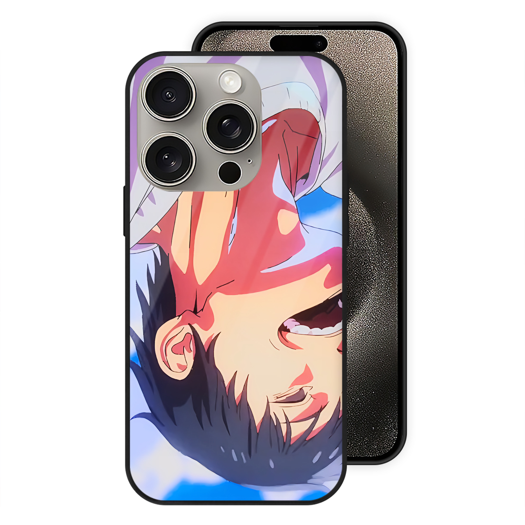 （画像用） SPY×FAMILY间谍家家酒 【iPhone15Pro対応】スマホケース 耐衝撃＆黄変防止 背面ガラス