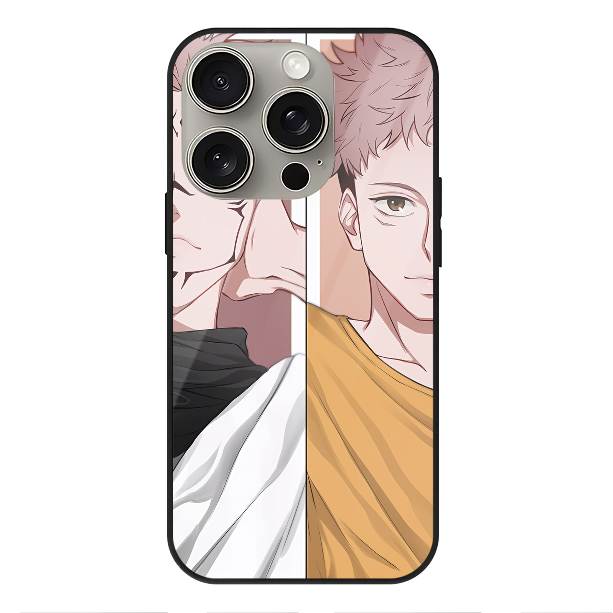 （画像用） SPY×FAMILY间谍家家酒 【iPhone15Pro対応】スマホケース 耐衝撃＆黄変防止 背面ガラス