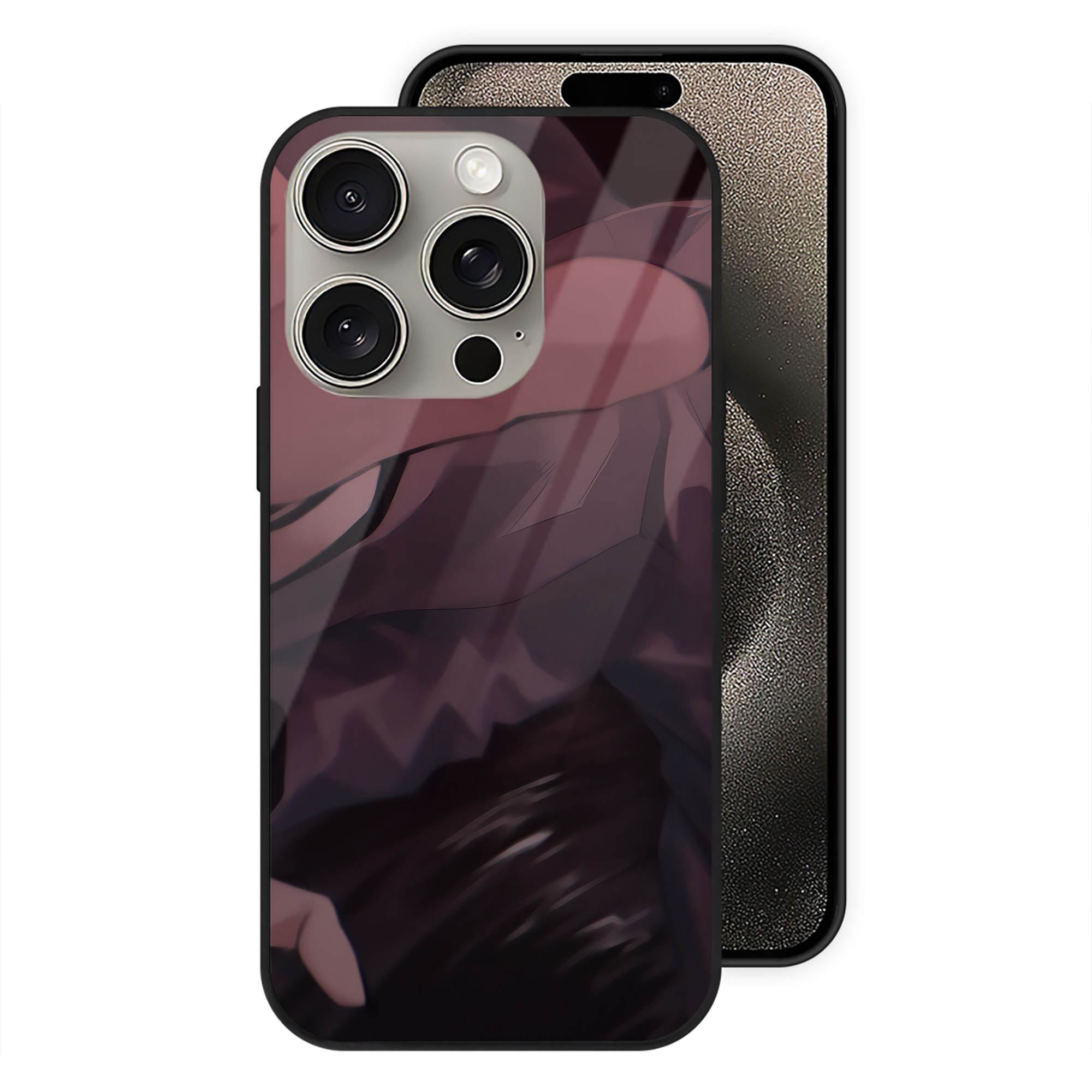 （画像用） SPY×FAMILY间谍家家酒 【iPhone15Pro対応】スマホケース 耐衝撃＆黄変防止 背面ガラス