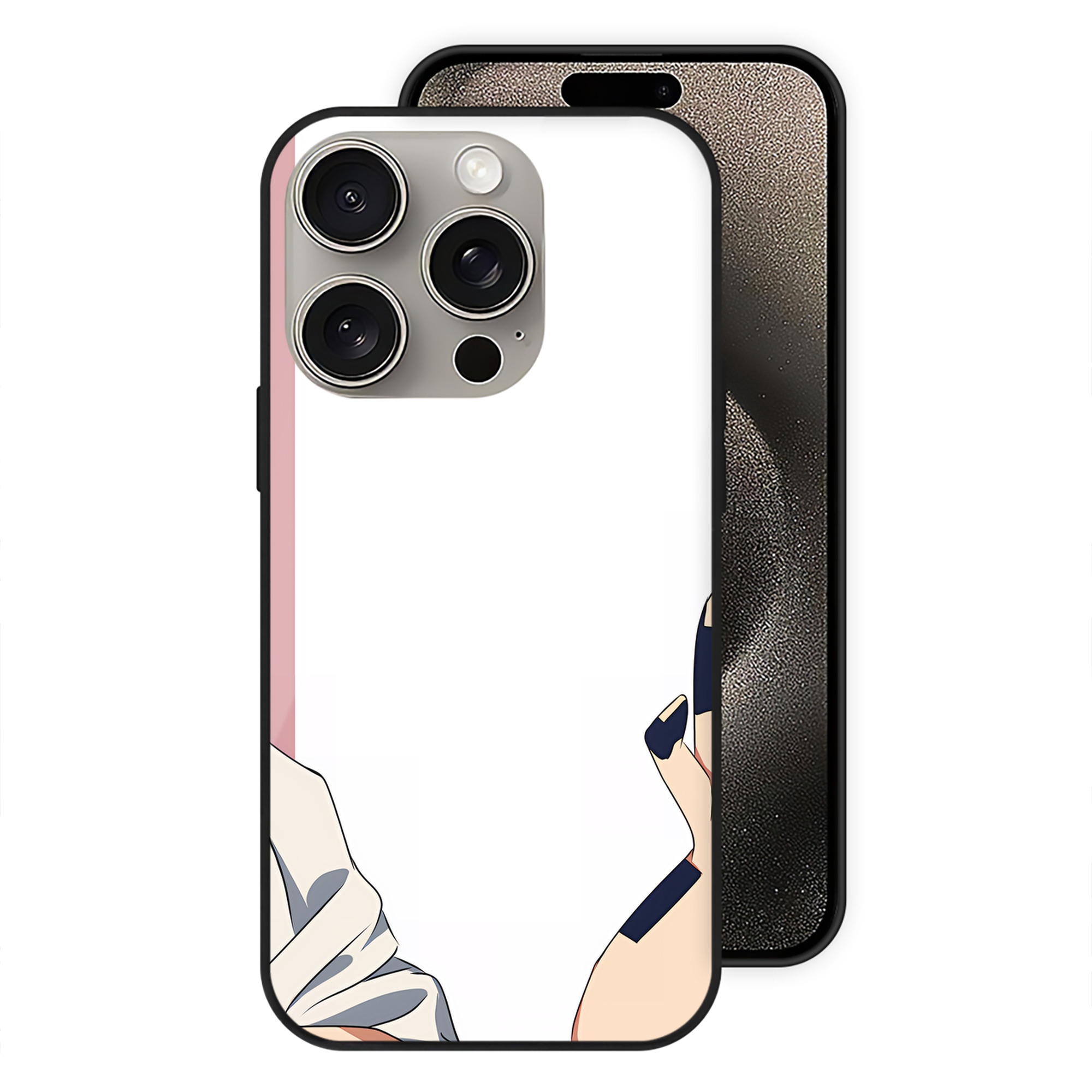 （画像用） SPY×FAMILY间谍家家酒 【iPhone15Pro対応】スマホケース 耐衝撃＆黄変防止 背面ガラス