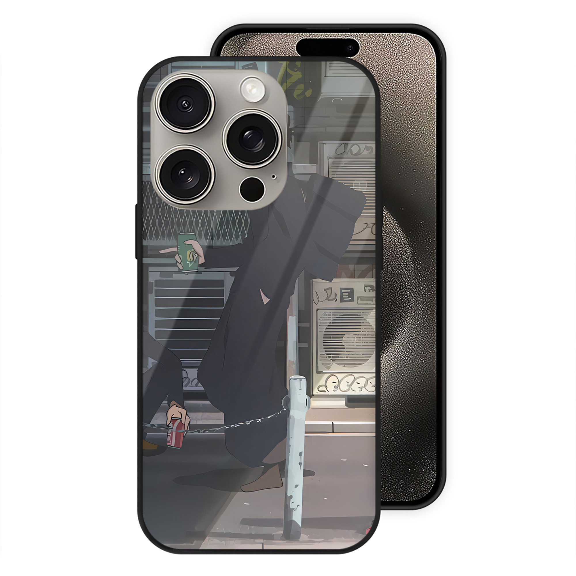 （画像用） SPY×FAMILY间谍家家酒 【iPhone15Pro対応】スマホケース 耐衝撃＆黄変防止 背面ガラス