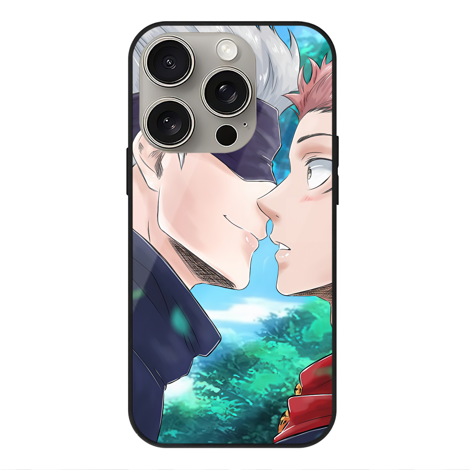 （画像用） SPY×FAMILY间谍家家酒 【iPhone15Pro対応】スマホケース 耐衝撃＆黄変防止 背面ガラス