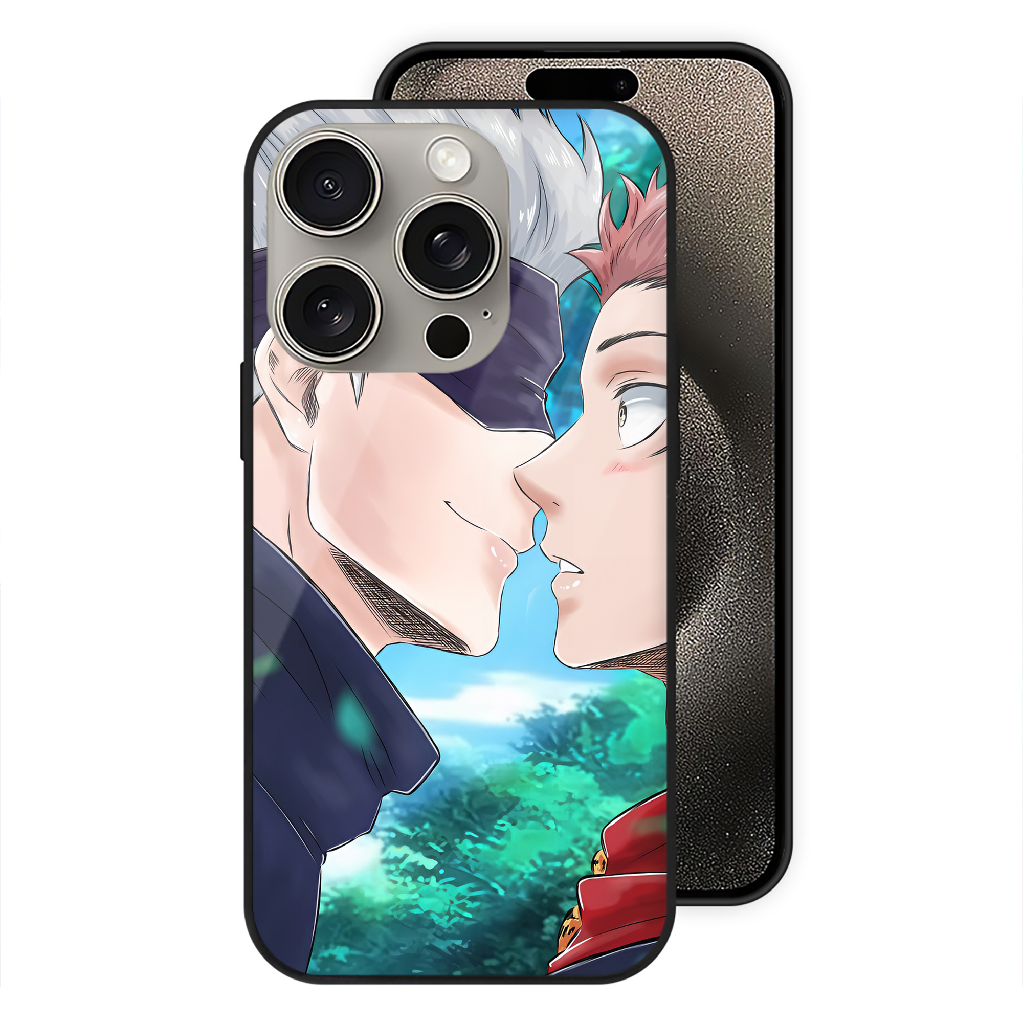（画像用） SPY×FAMILY间谍家家酒 【iPhone15Pro対応】スマホケース 耐衝撃＆黄変防止 背面ガラス