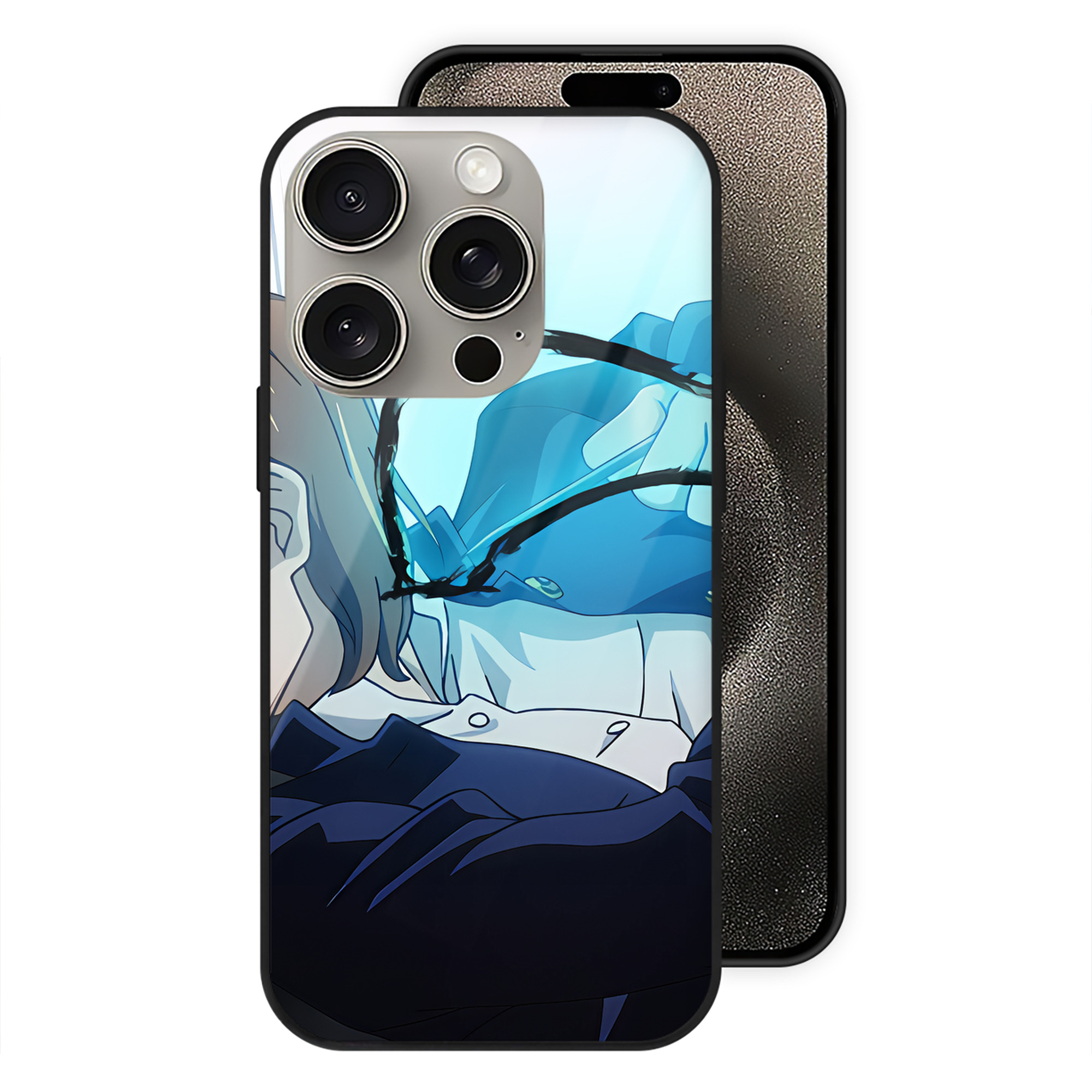 （画像用） SPY×FAMILY间谍家家酒 【iPhone15Pro対応】スマホケース 耐衝撃＆黄変防止 背面ガラス