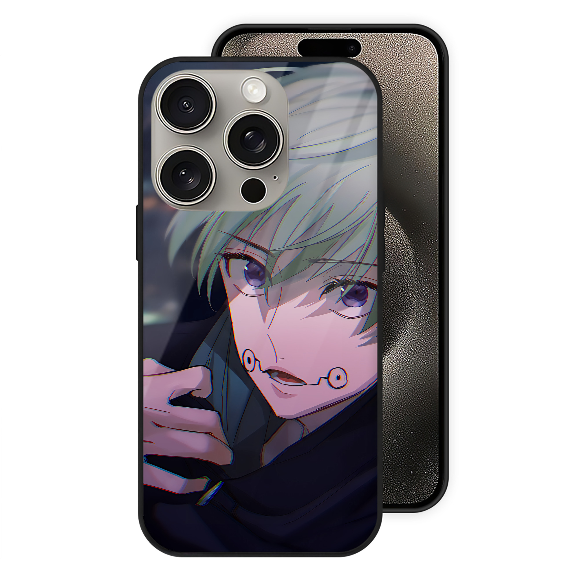 （画像用） SPY×FAMILY间谍家家酒 【iPhone15Pro対応】スマホケース 耐衝撃＆黄変防止 背面ガラス