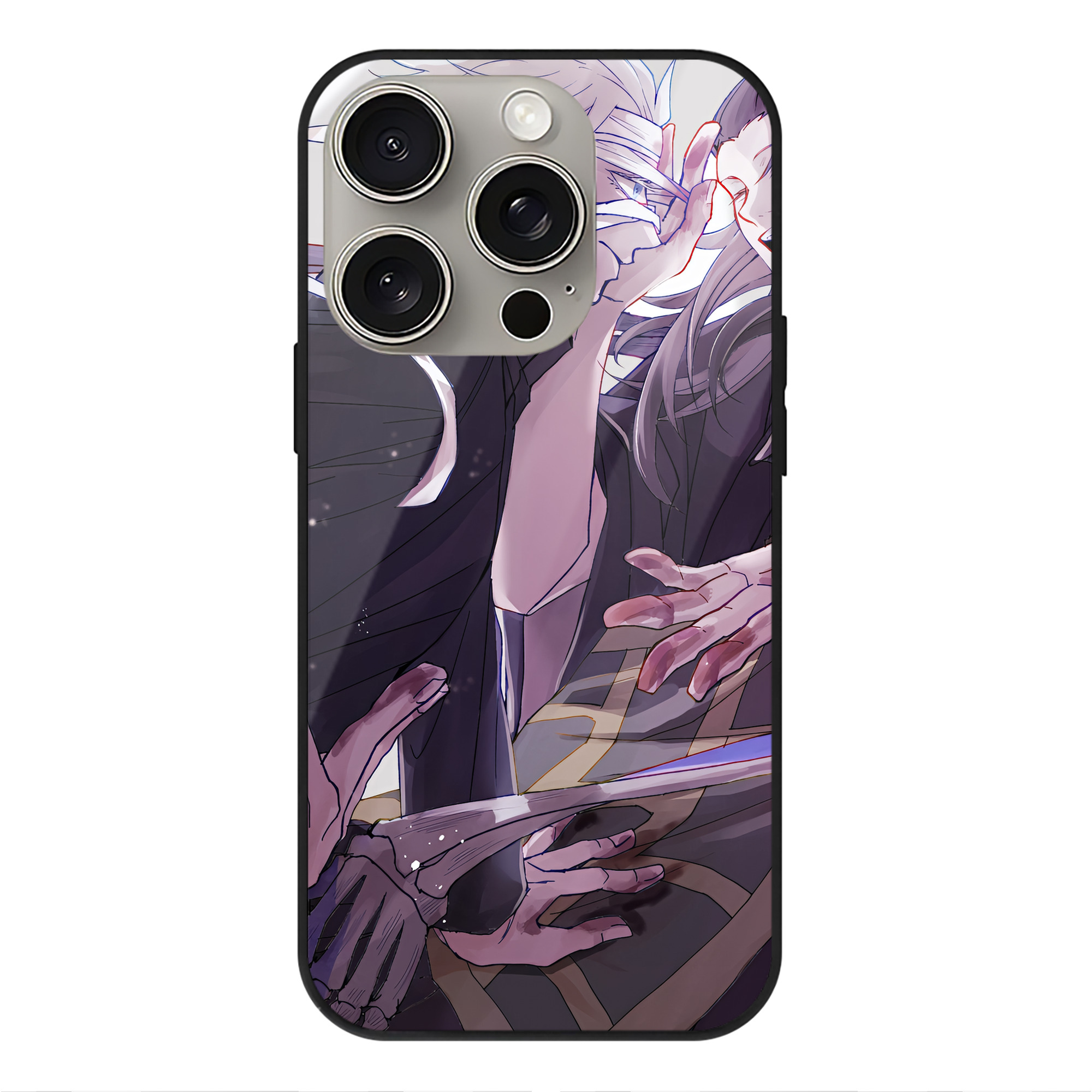 （画像用） SPY×FAMILY间谍家家酒 【iPhone15Pro対応】スマホケース 耐衝撃＆黄変防止 背面ガラス