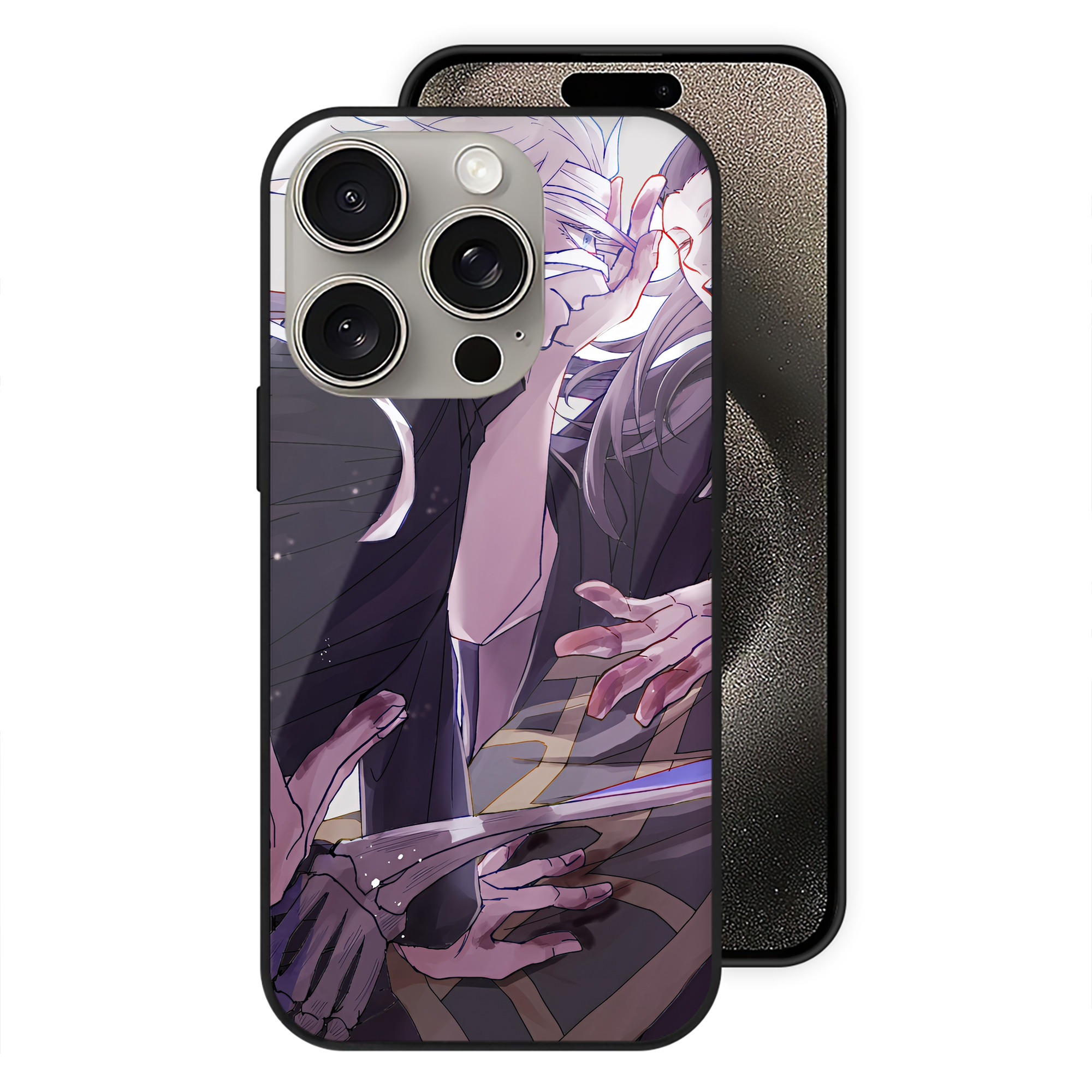 （画像用） SPY×FAMILY间谍家家酒 【iPhone15Pro対応】スマホケース 耐衝撃＆黄変防止 背面ガラス