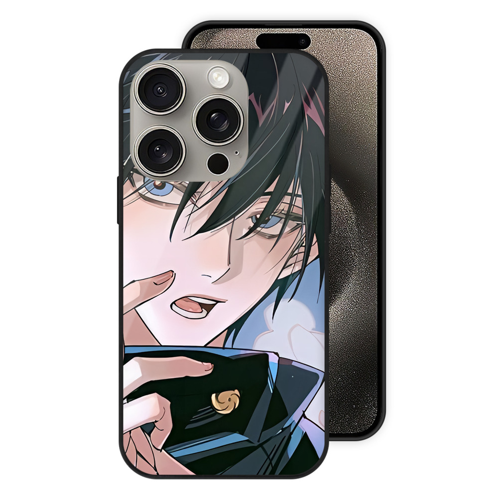 （画像用） SPY×FAMILY间谍家家酒 【iPhone15Pro対応】スマホケース 耐衝撃＆黄変防止 背面ガラス