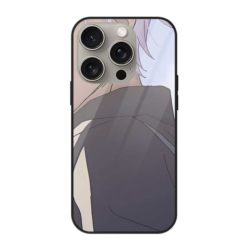 （画像用） SPY×FAMILY间谍家家酒 【iPhone15Pro対応】スマホケース 耐衝撃＆黄変防止 背面ガラス