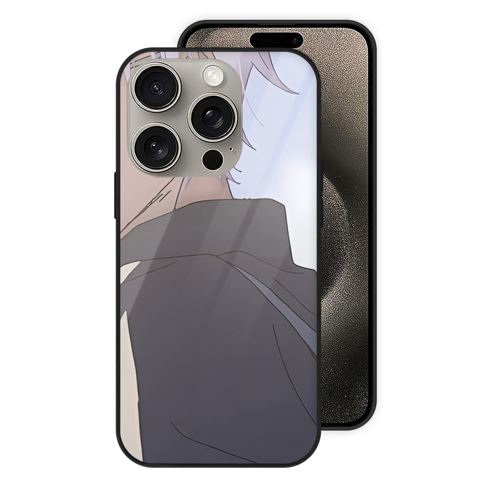 （画像用） SPY×FAMILY间谍家家酒 【iPhone15Pro対応】スマホケース 耐衝撃＆黄変防止 背面ガラス