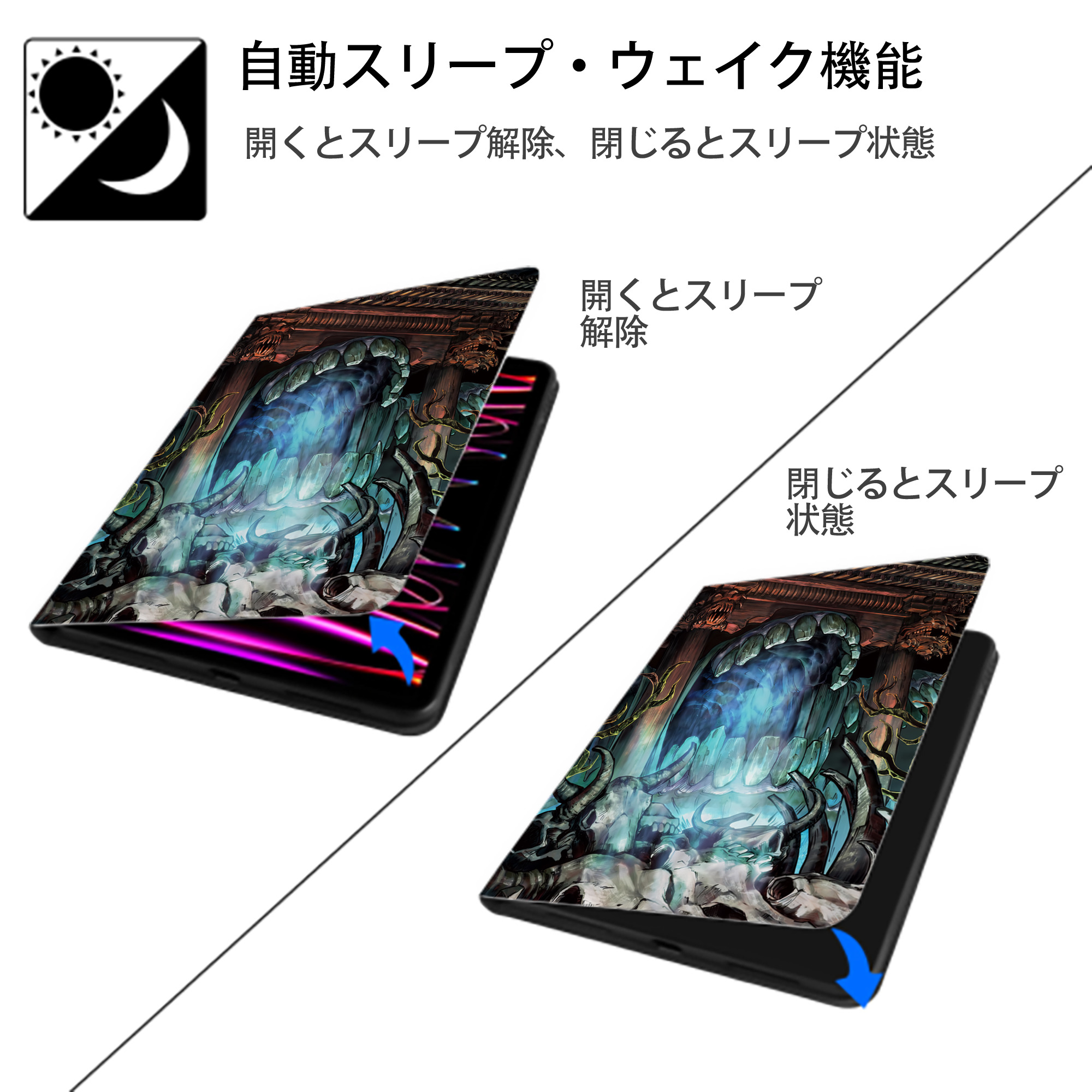 SPY×FAMILY间谍家家酒 IPad ケース ペン収納付き 三つ折りスタンド PUレザー×シリコン 対応機種9.5/10.5/10.9インチ