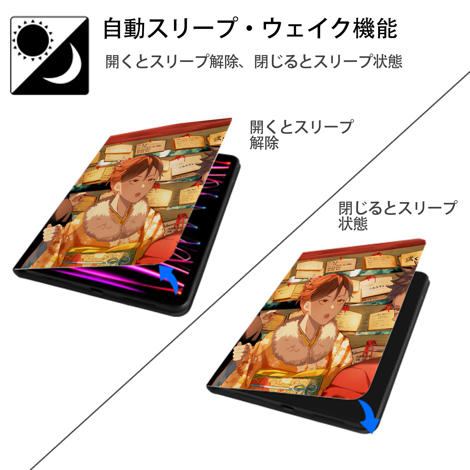 SPY×FAMILY间谍家家酒 IPad ケース ペン収納付き 三つ折りスタンド PUレザー×シリコン 対応機種9.5/10.5/10.9インチ