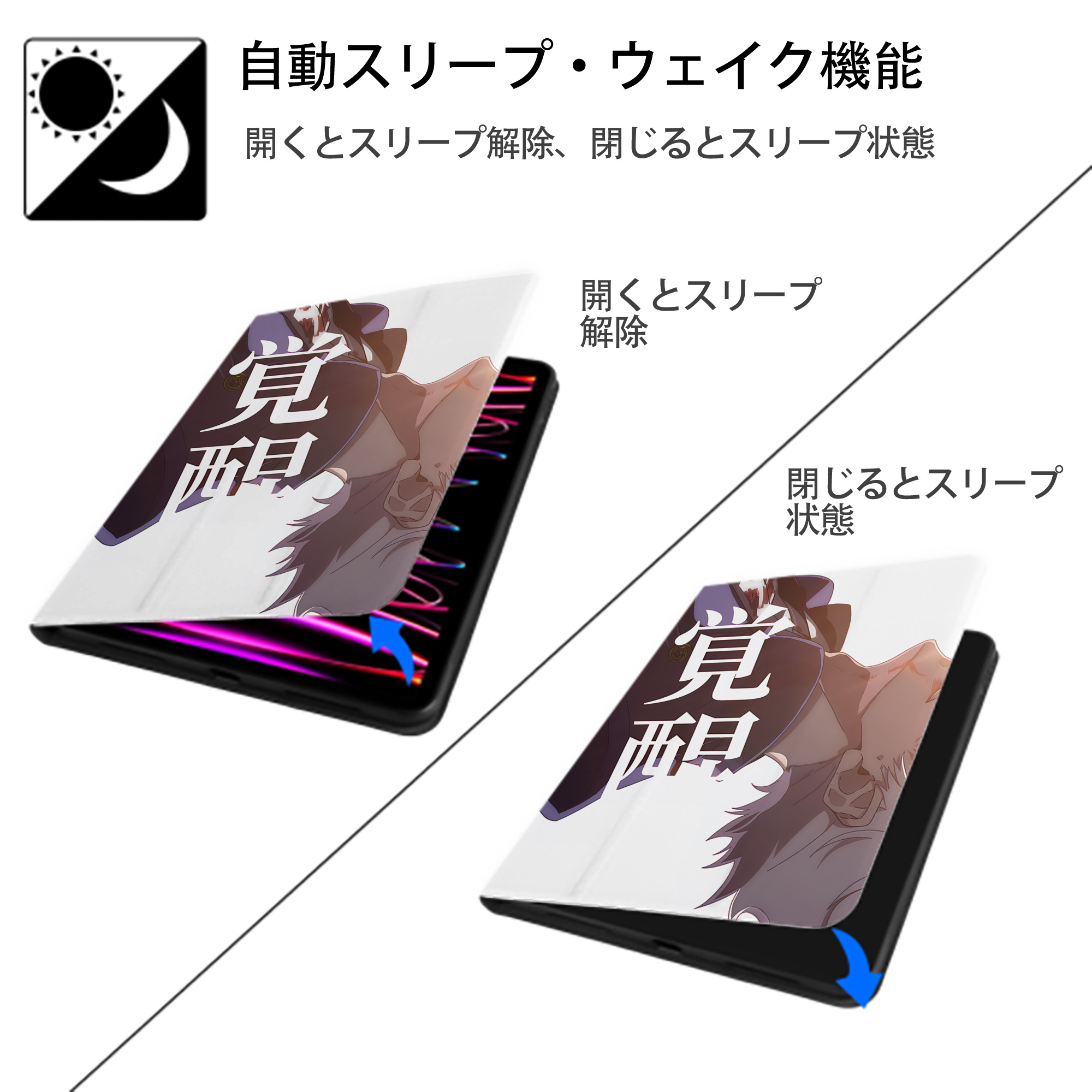 SPY×FAMILY间谍家家酒 IPad ケース ペン収納付き 三つ折りスタンド PUレザー×シリコン 対応機種9.5/10.5/10.9インチ