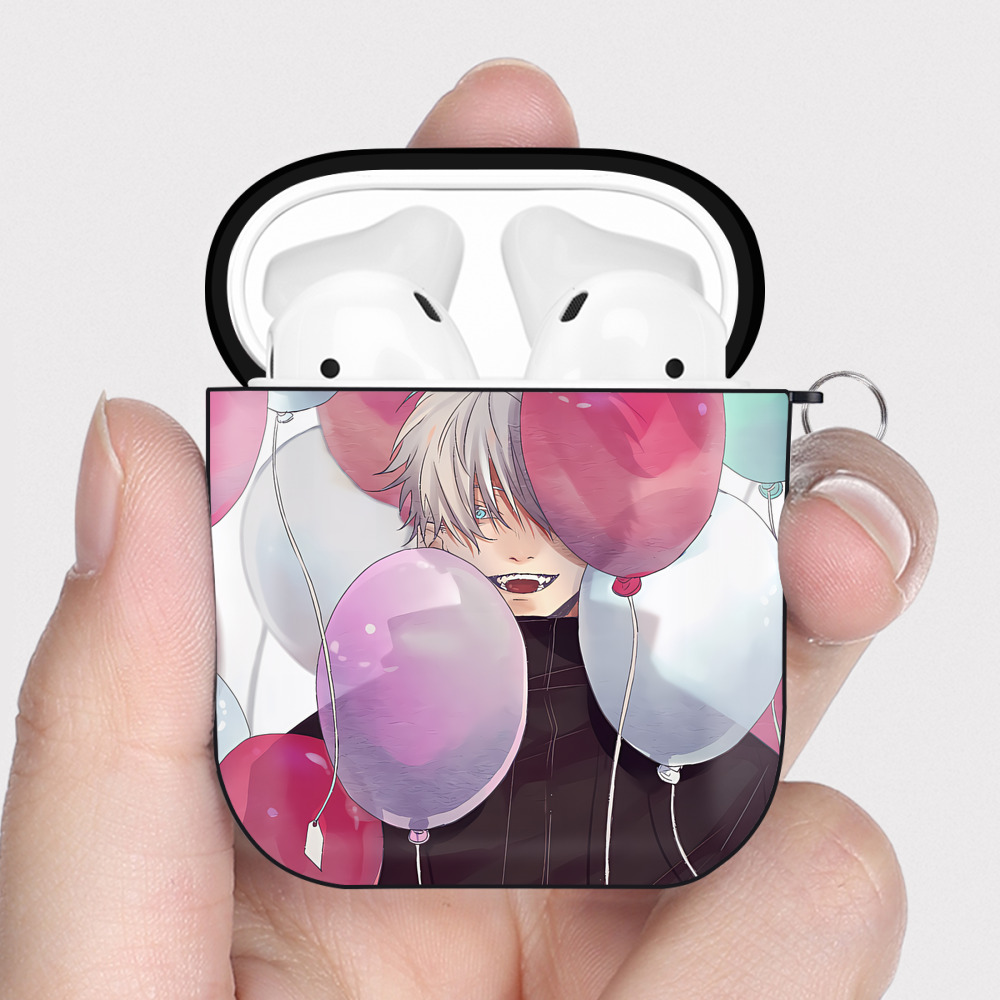 （画像用） SPY×FAMILY间谍家家酒 AirPods 第2世代保護ケース ハードシェル ブラック 耐衝撃・防指紋・カラビナ付き
