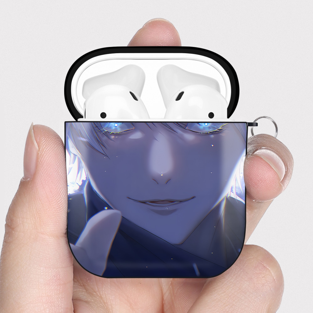 （画像用） SPY×FAMILY间谍家家酒 AirPods 第2世代保護ケース ハードシェル ブラック 耐衝撃・防指紋・カラビナ付き