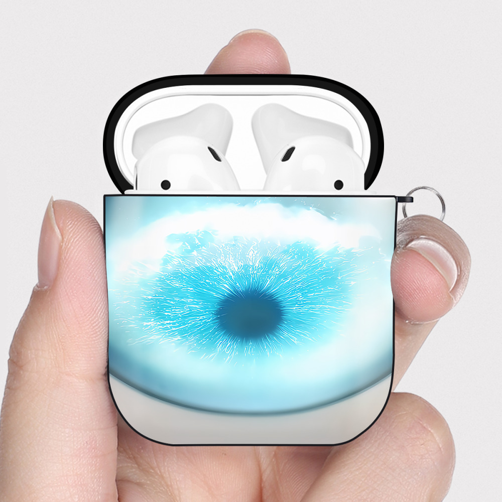 （画像用） SPY×FAMILY间谍家家酒 AirPods 第2世代保護ケース ハードシェル ブラック 耐衝撃・防指紋・カラビナ付き