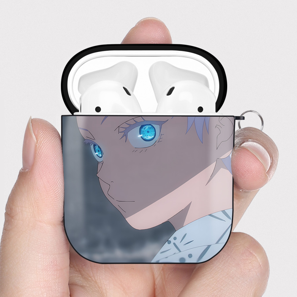 （画像用） SPY×FAMILY间谍家家酒 AirPods 第2世代保護ケース ハードシェル ブラック 耐衝撃・防指紋・カラビナ付き