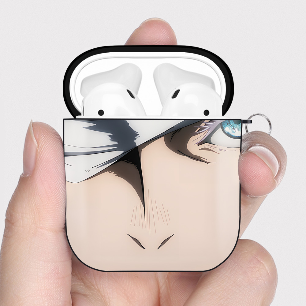 （画像用） SPY×FAMILY间谍家家酒 AirPods 第2世代保護ケース ハードシェル ブラック 耐衝撃・防指紋・カラビナ付き