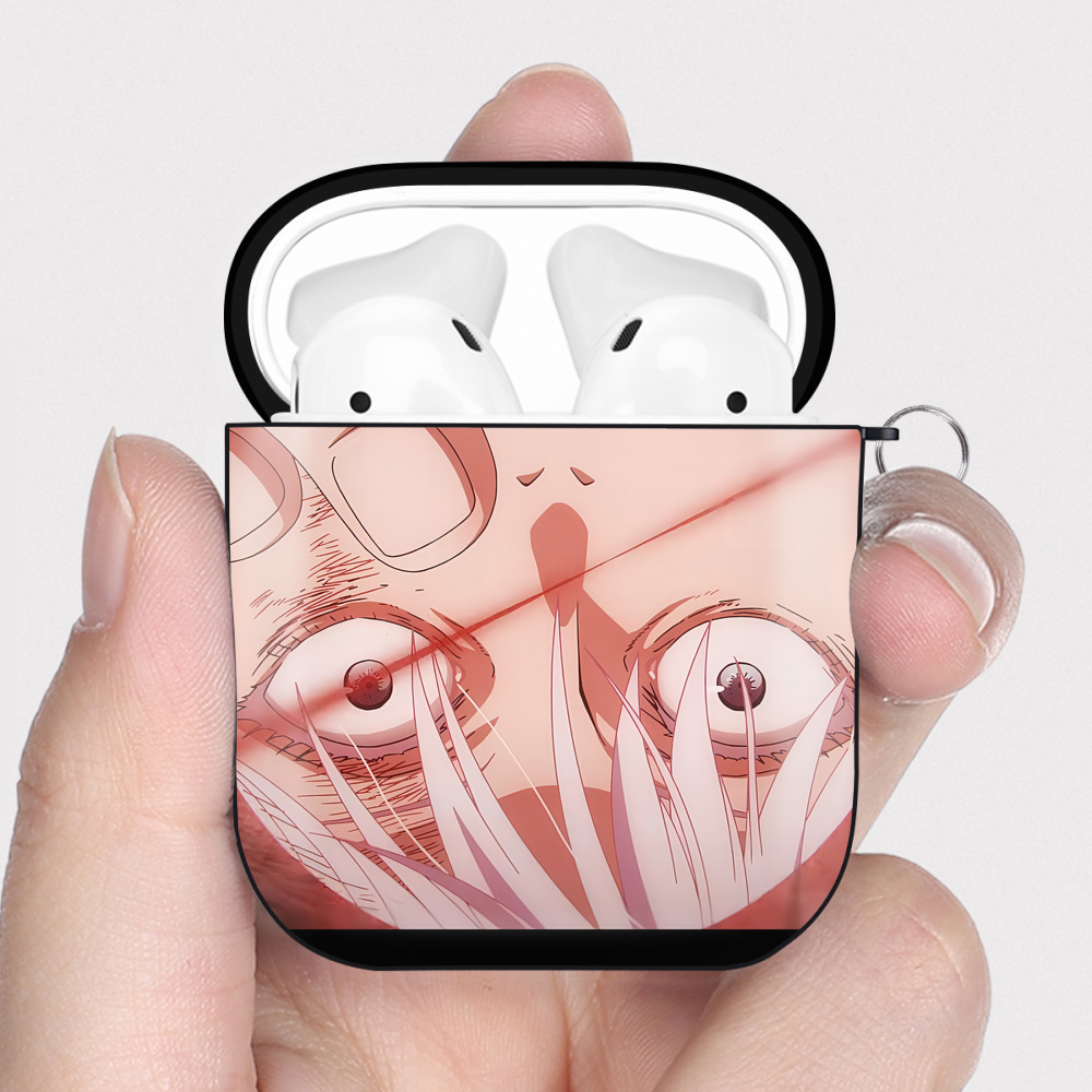（画像用） SPY×FAMILY间谍家家酒 AirPods 第2世代保護ケース ハードシェル ブラック 耐衝撃・防指紋・カラビナ付き
