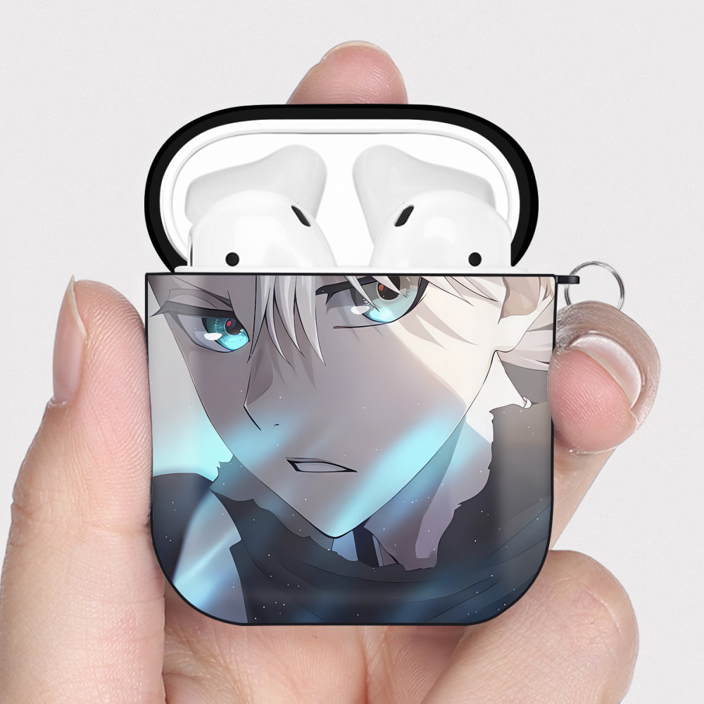 （画像用） SPY×FAMILY间谍家家酒 AirPods 第2世代保護ケース ハードシェル ブラック 耐衝撃・防指紋・カラビナ付き