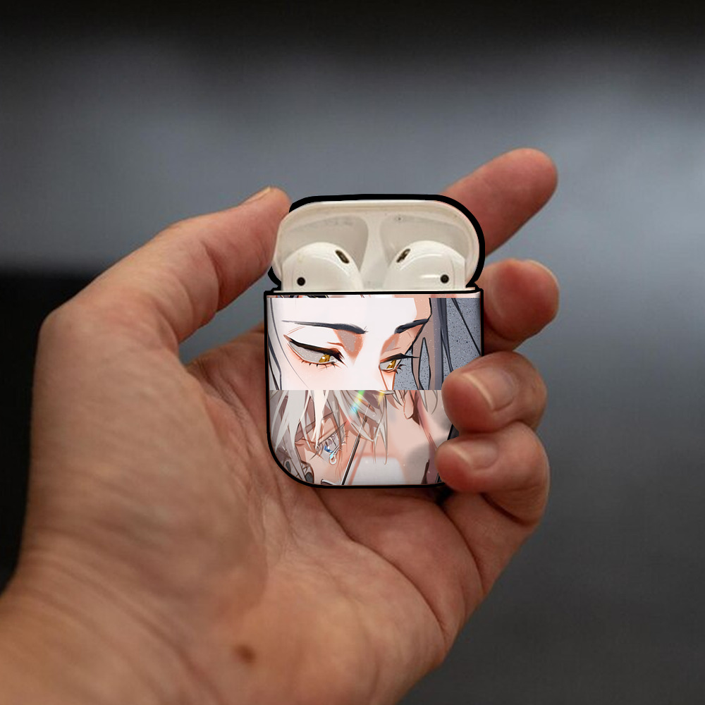 SPY×FAMILY间谍家家酒 AirPods 第2世代保護ケース ハードシェル ブラック 耐衝撃・防指紋・カラビナ付き