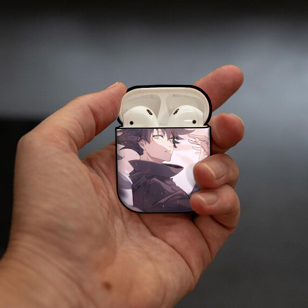 SPY×FAMILY间谍家家酒 AirPods 第2世代保護ケース ハードシェル ブラック 耐衝撃・防指紋・カラビナ付き