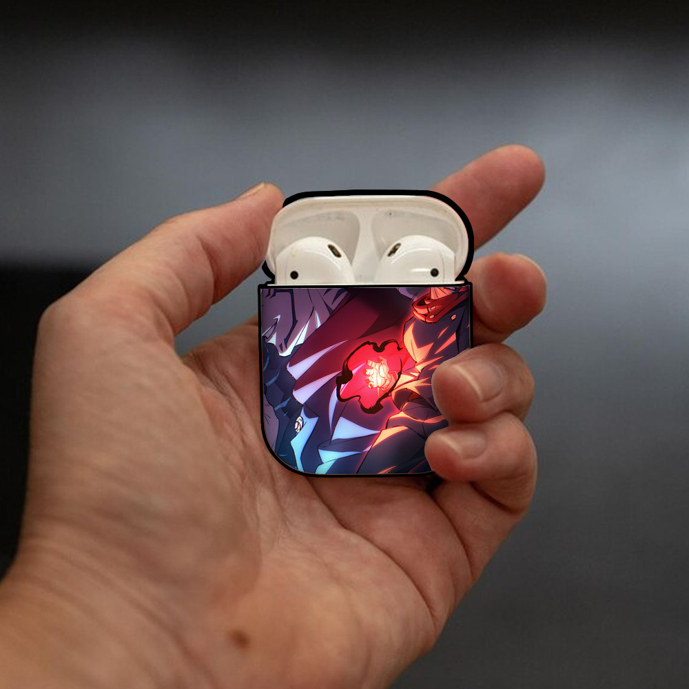 SPY×FAMILY间谍家家酒 AirPods 第2世代保護ケース ハードシェル ブラック 耐衝撃・防指紋・カラビナ付き