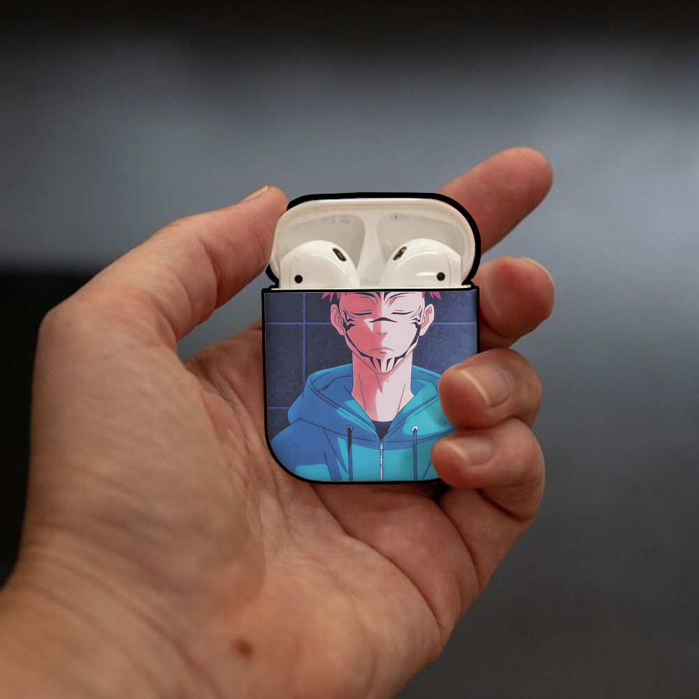 SPY×FAMILY间谍家家酒 AirPods 第2世代保護ケース ハードシェル ブラック 耐衝撃・防指紋・カラビナ付き