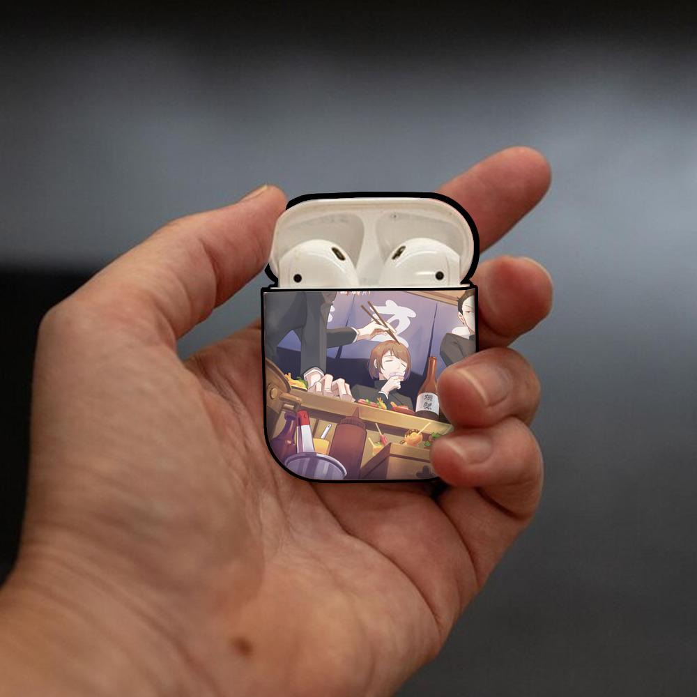 SPY×FAMILY间谍家家酒 AirPods 第2世代保護ケース ハードシェル ブラック 耐衝撃・防指紋・カラビナ付き